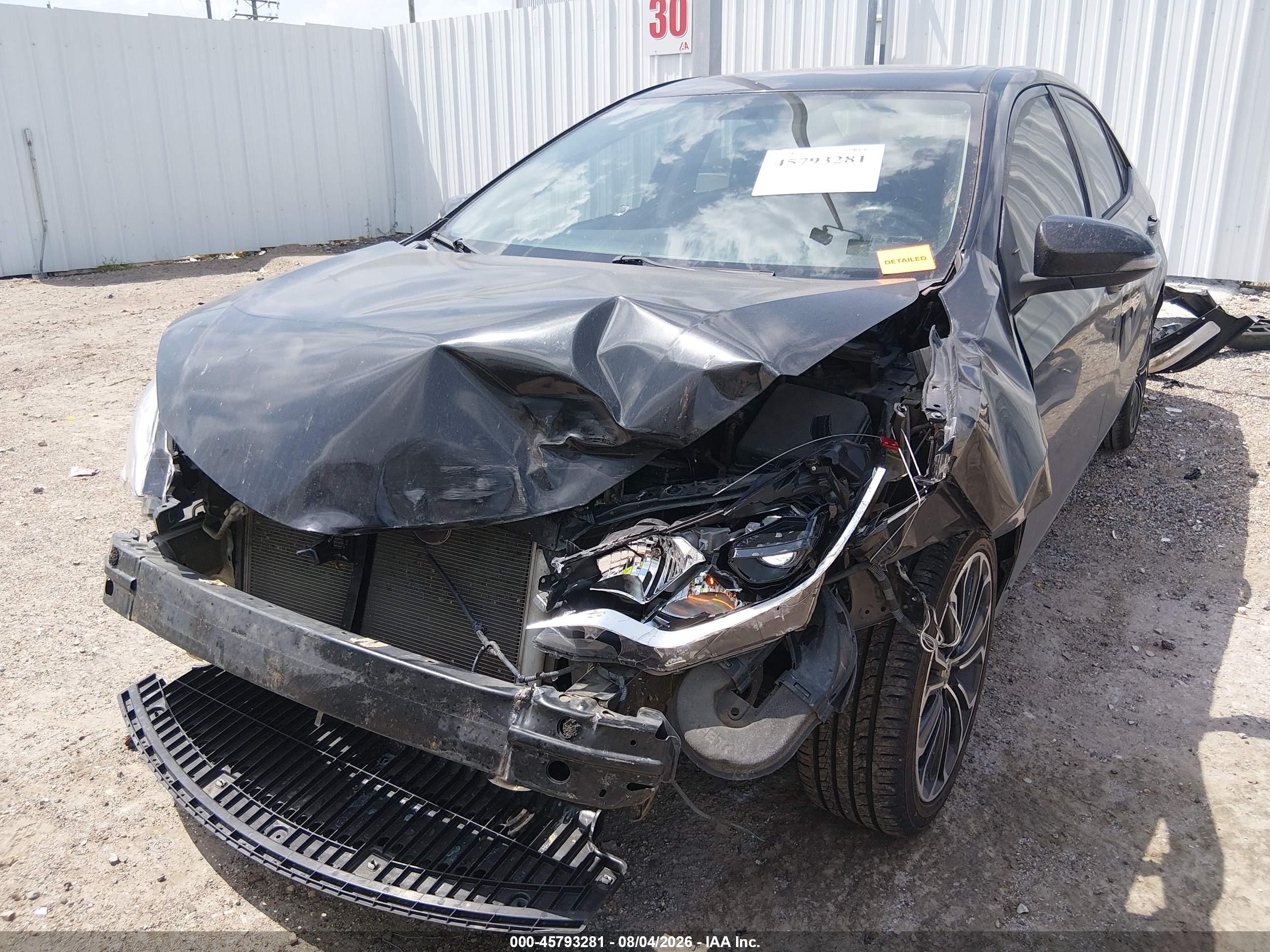 2014 Toyota Corolla S Premium Черный vin: 5YFBURHE2EP037436