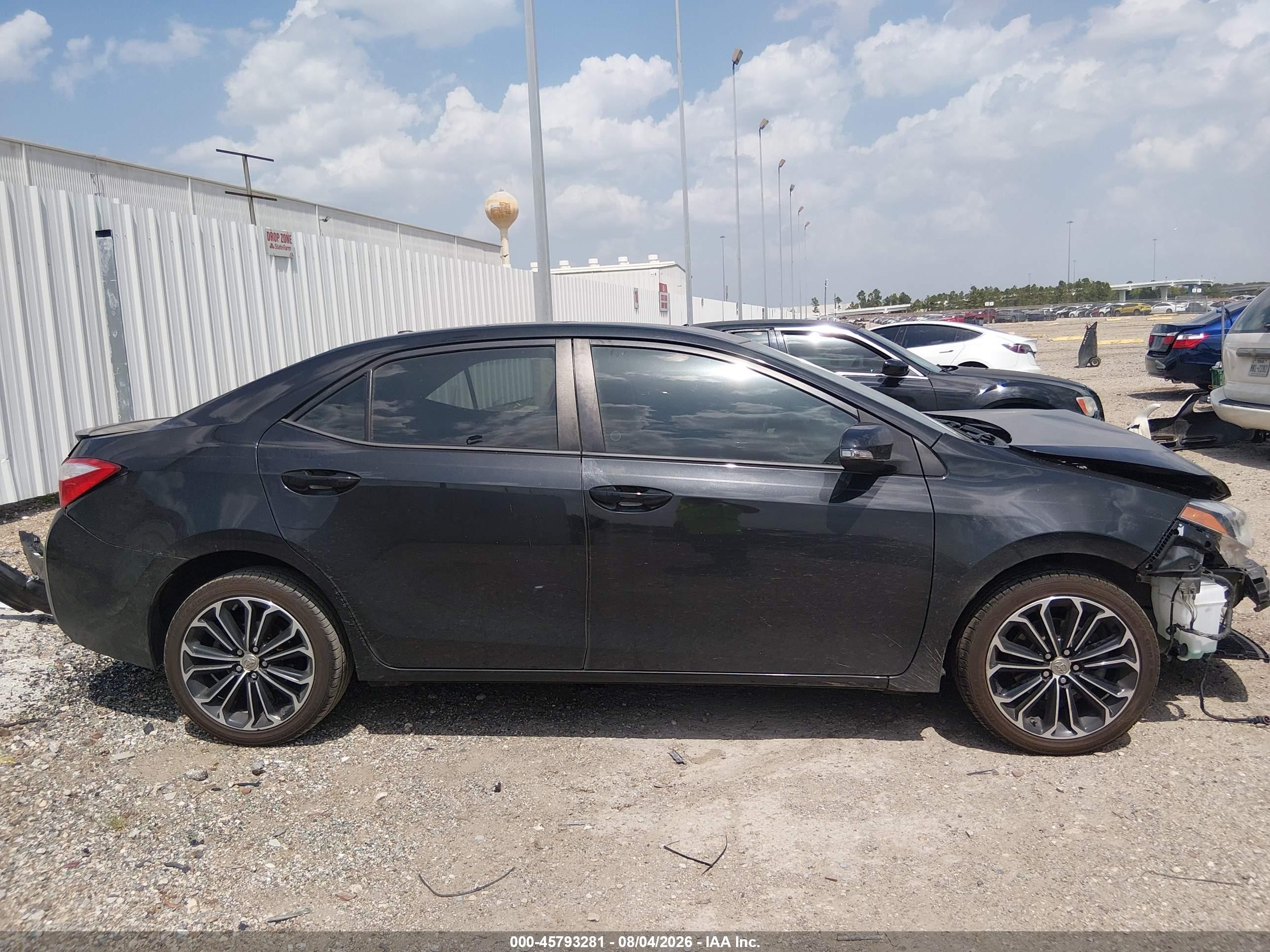 2014 Toyota Corolla S Premium Черный vin: 5YFBURHE2EP037436