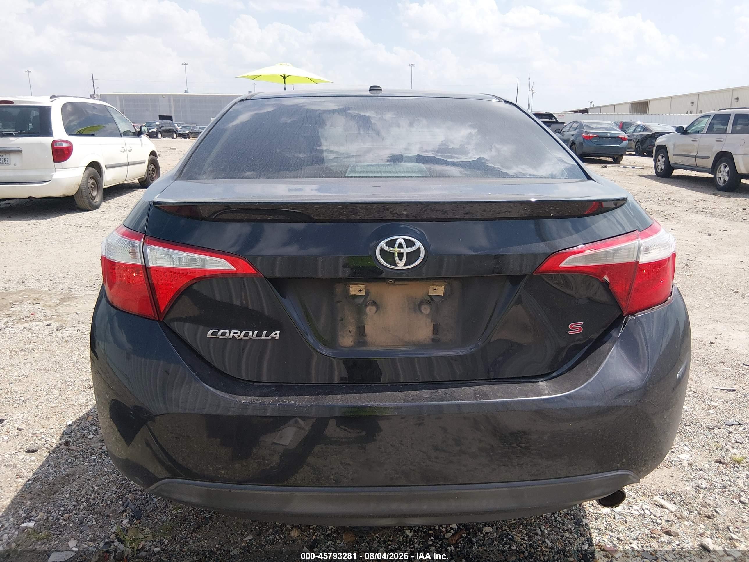 2014 Toyota Corolla S Premium Черный vin: 5YFBURHE2EP037436