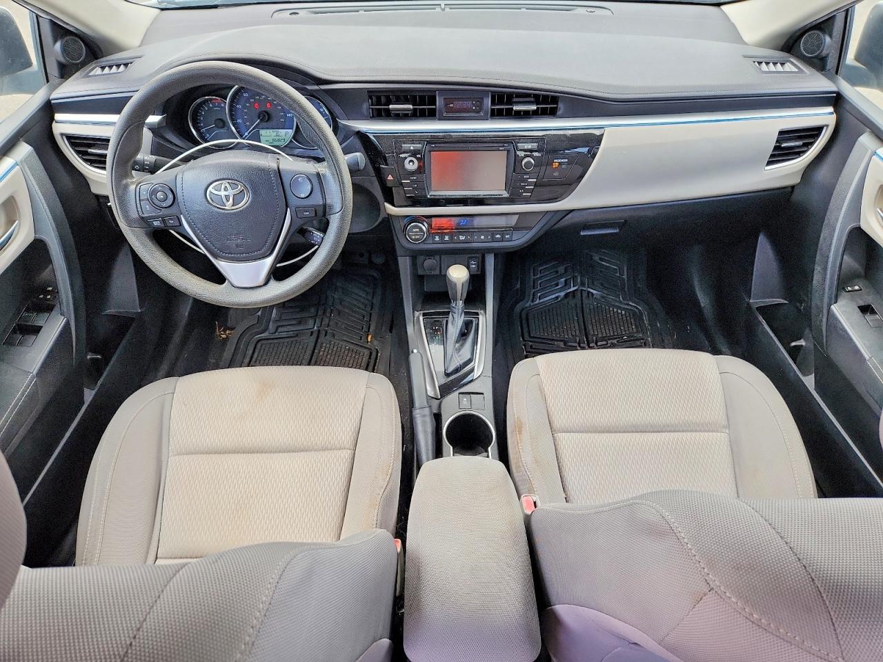 2014 Toyota Corolla L Белый vin: 5YFBURHE2EP042815