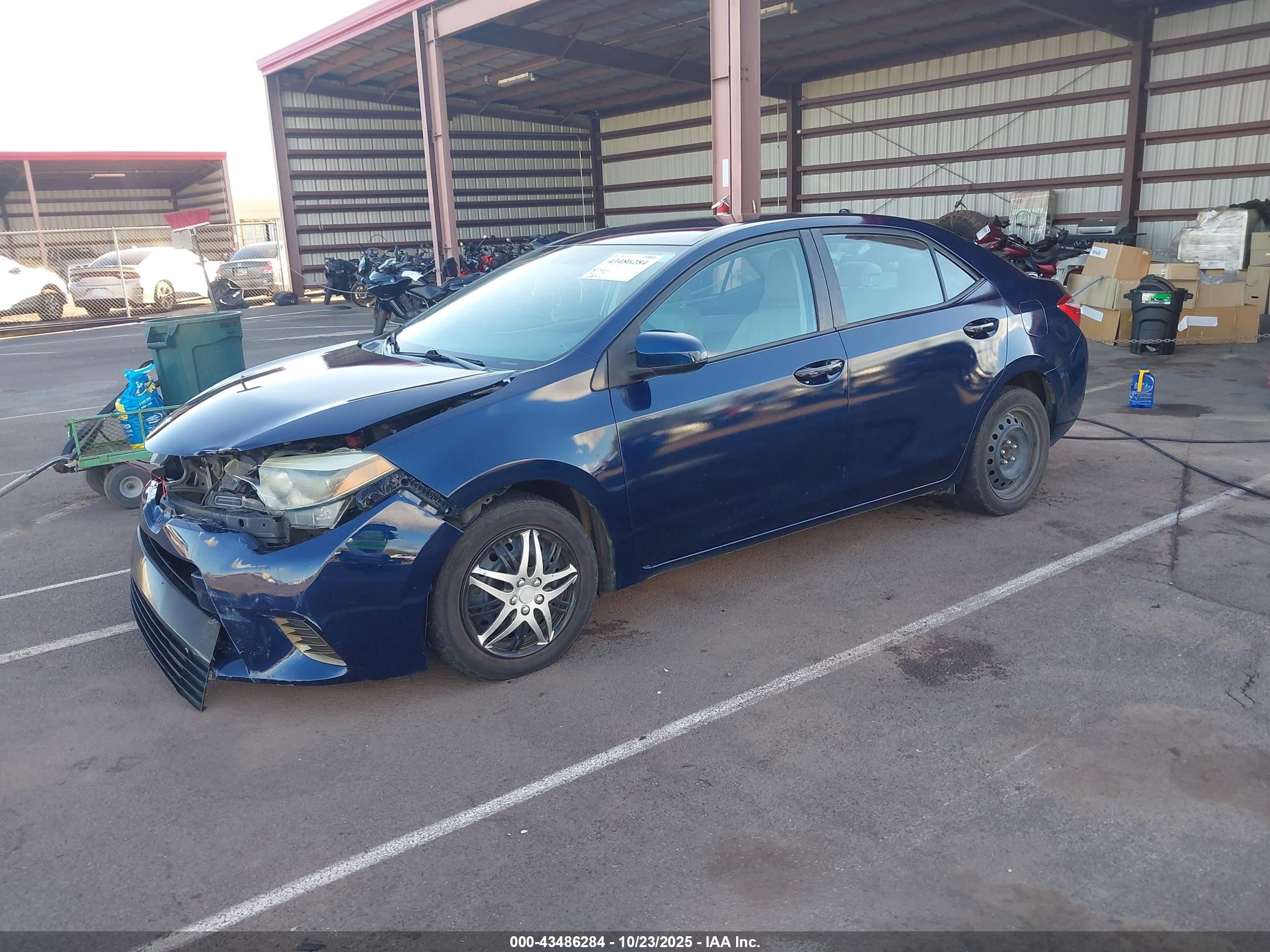 2014 Toyota Corolla Le/le Plus/le Premium Синий vin: 5YFBURHE2EP046556