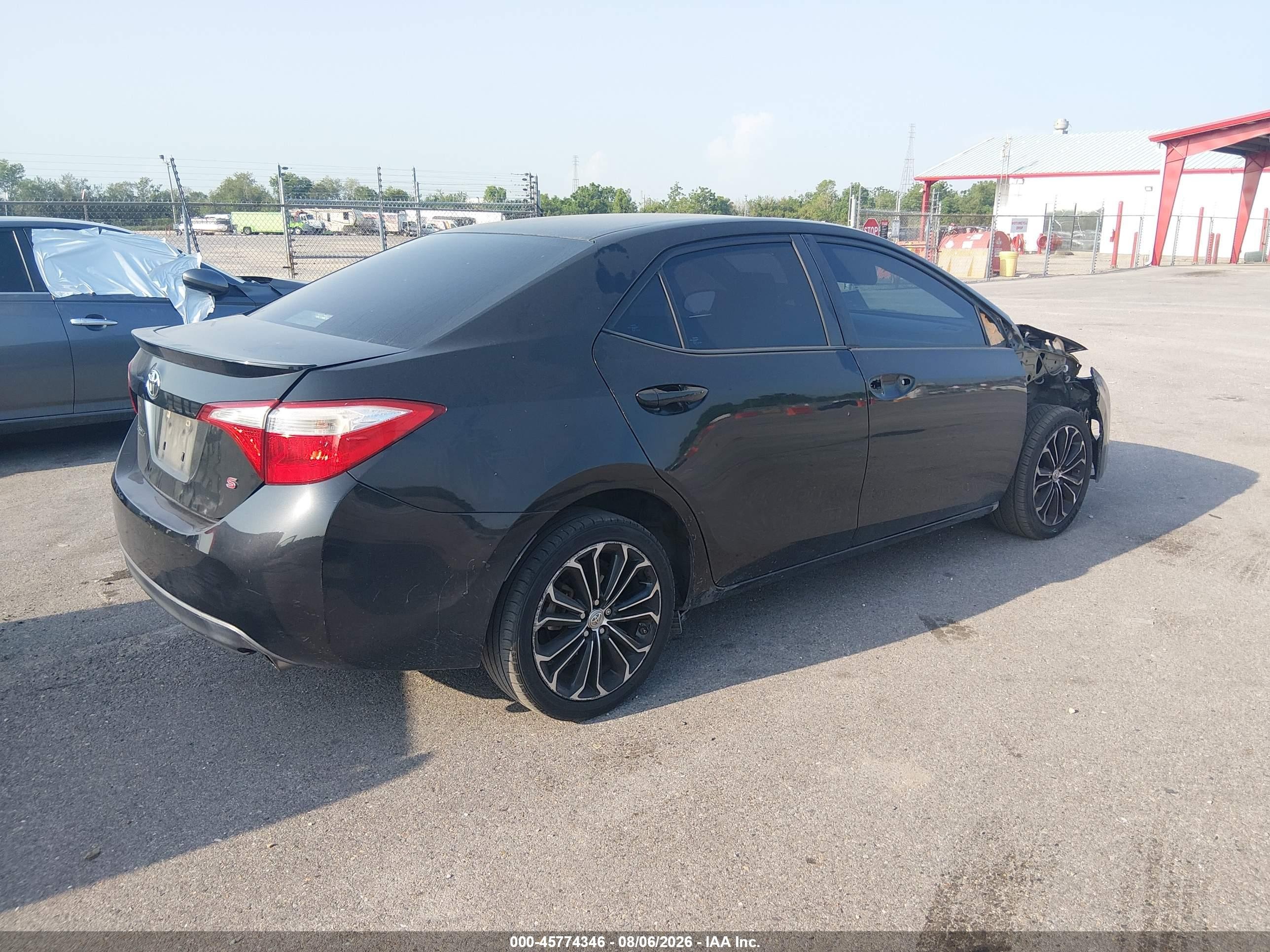 2014 Toyota Corolla S Plus Black vin: 5YFBURHE2EP066192