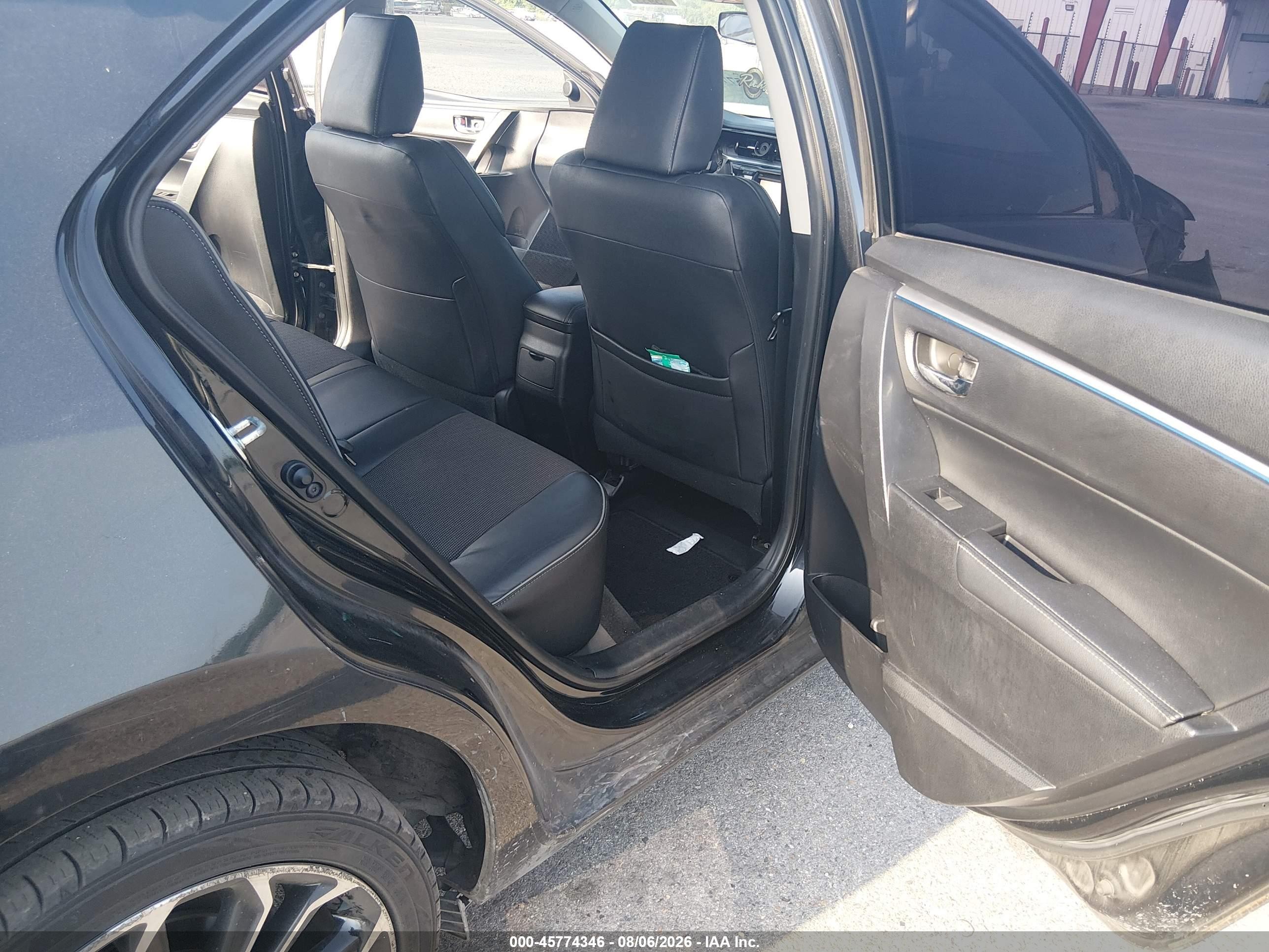 2014 Toyota Corolla S Plus Black vin: 5YFBURHE2EP066192