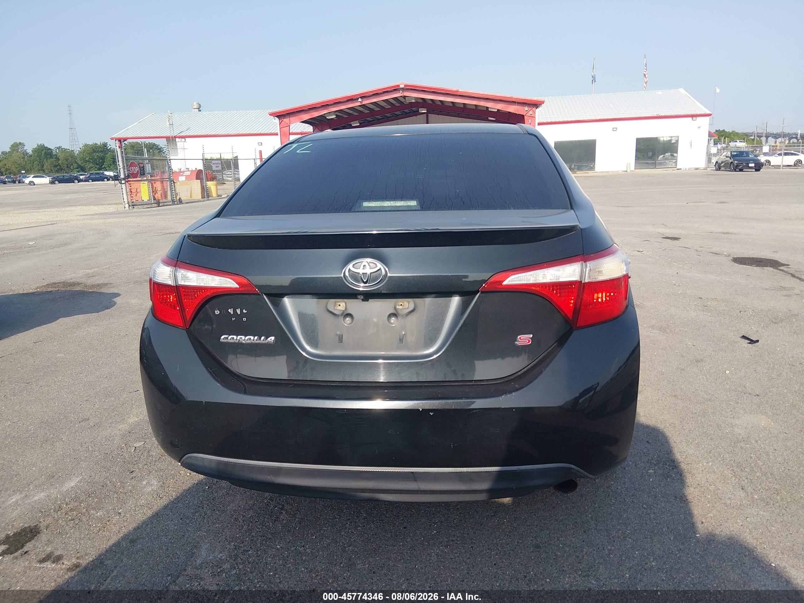 2014 Toyota Corolla S Plus Black vin: 5YFBURHE2EP066192