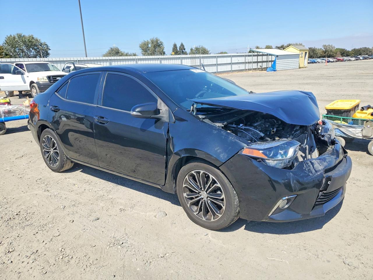 2014 Toyota Corolla S Plus Black vin: 5YFBURHE2EP067620