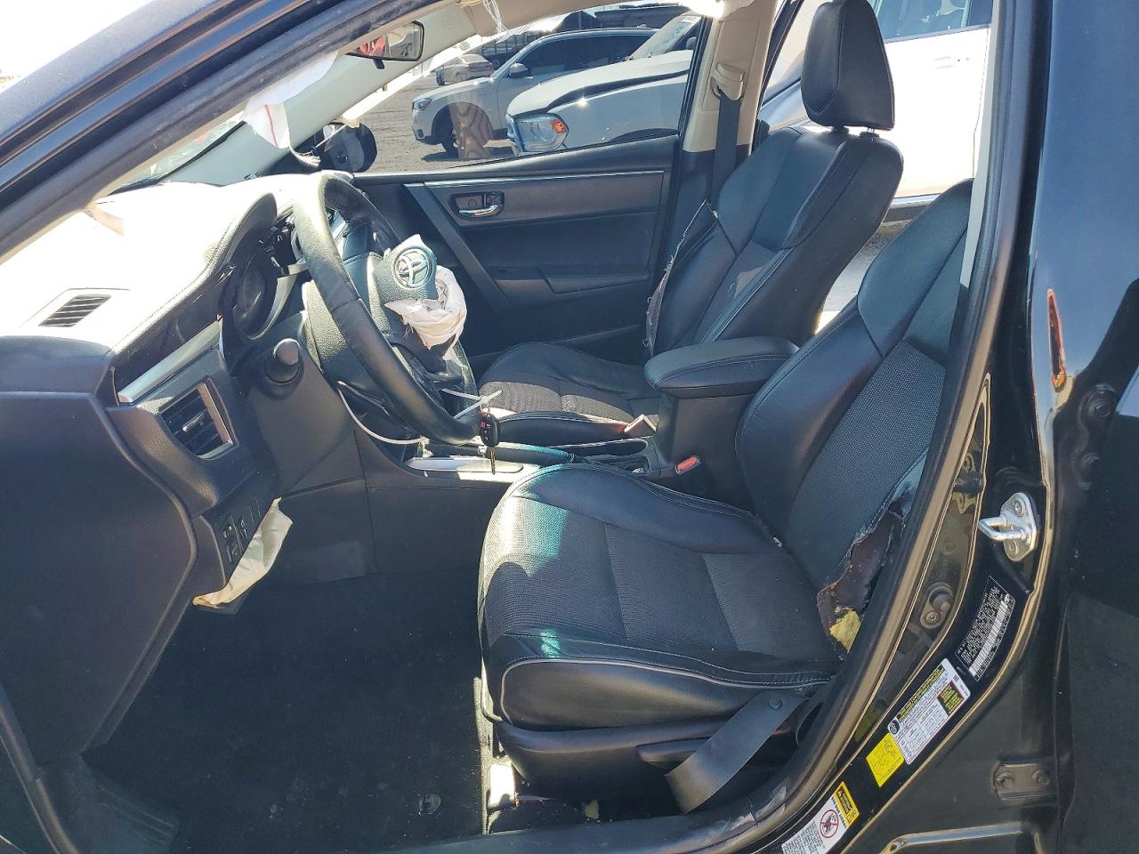 2014 Toyota Corolla S Plus Black vin: 5YFBURHE2EP067620