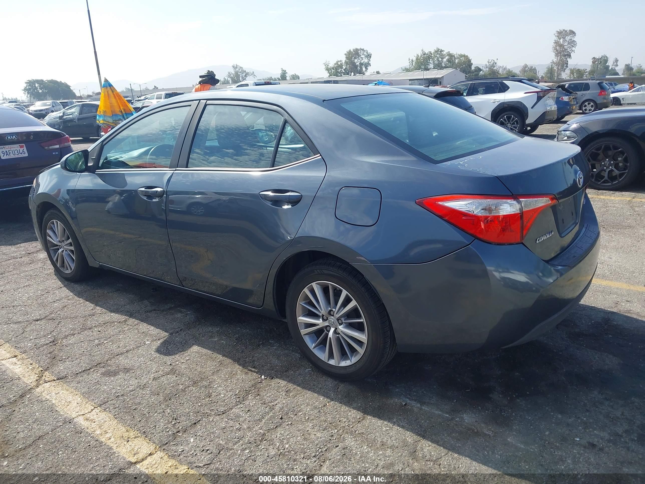 2014 Toyota Corolla Le Plus Gray vin: 5YFBURHE2EP074597