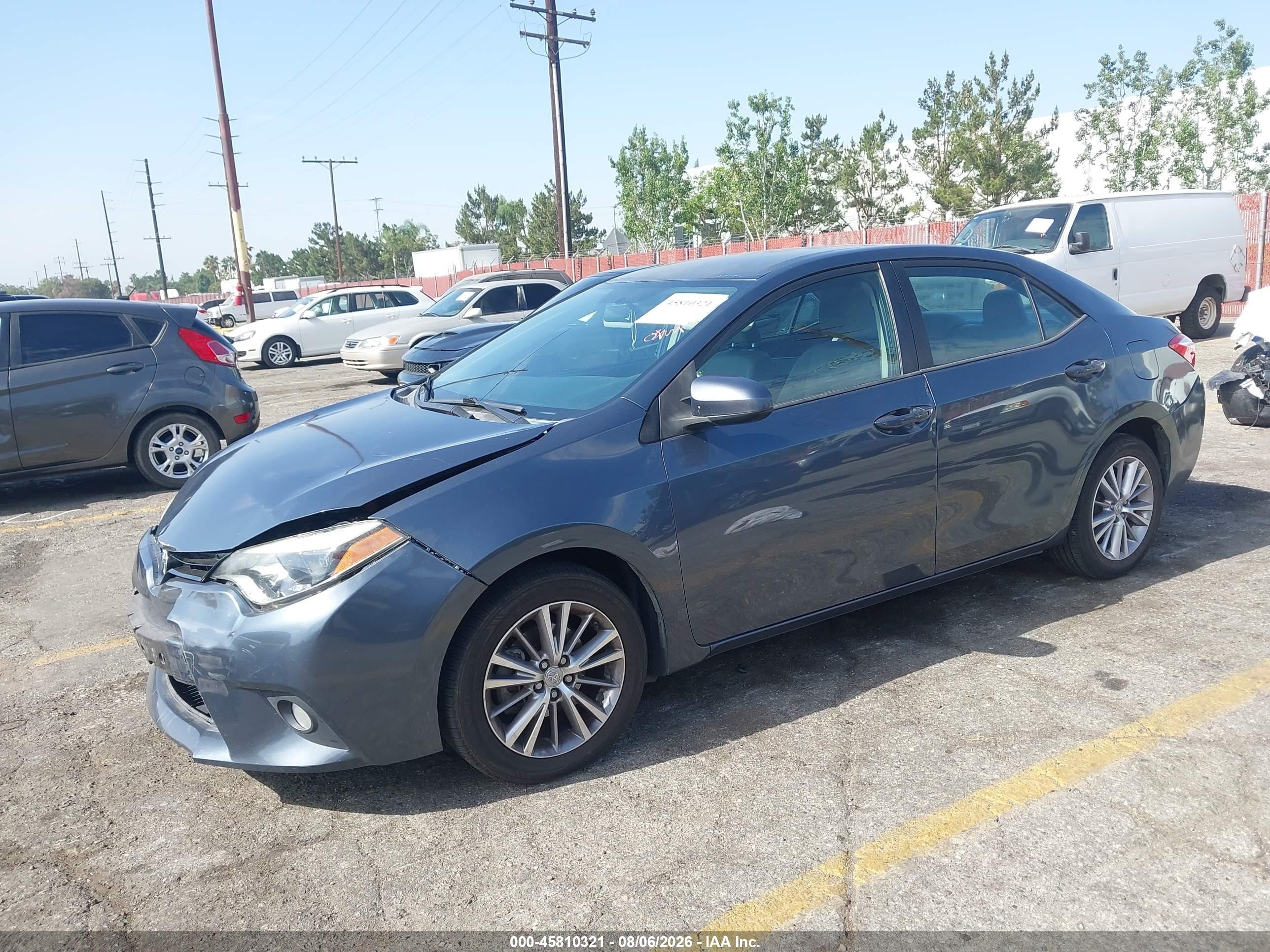 2014 Toyota Corolla Le Plus Gray vin: 5YFBURHE2EP074597