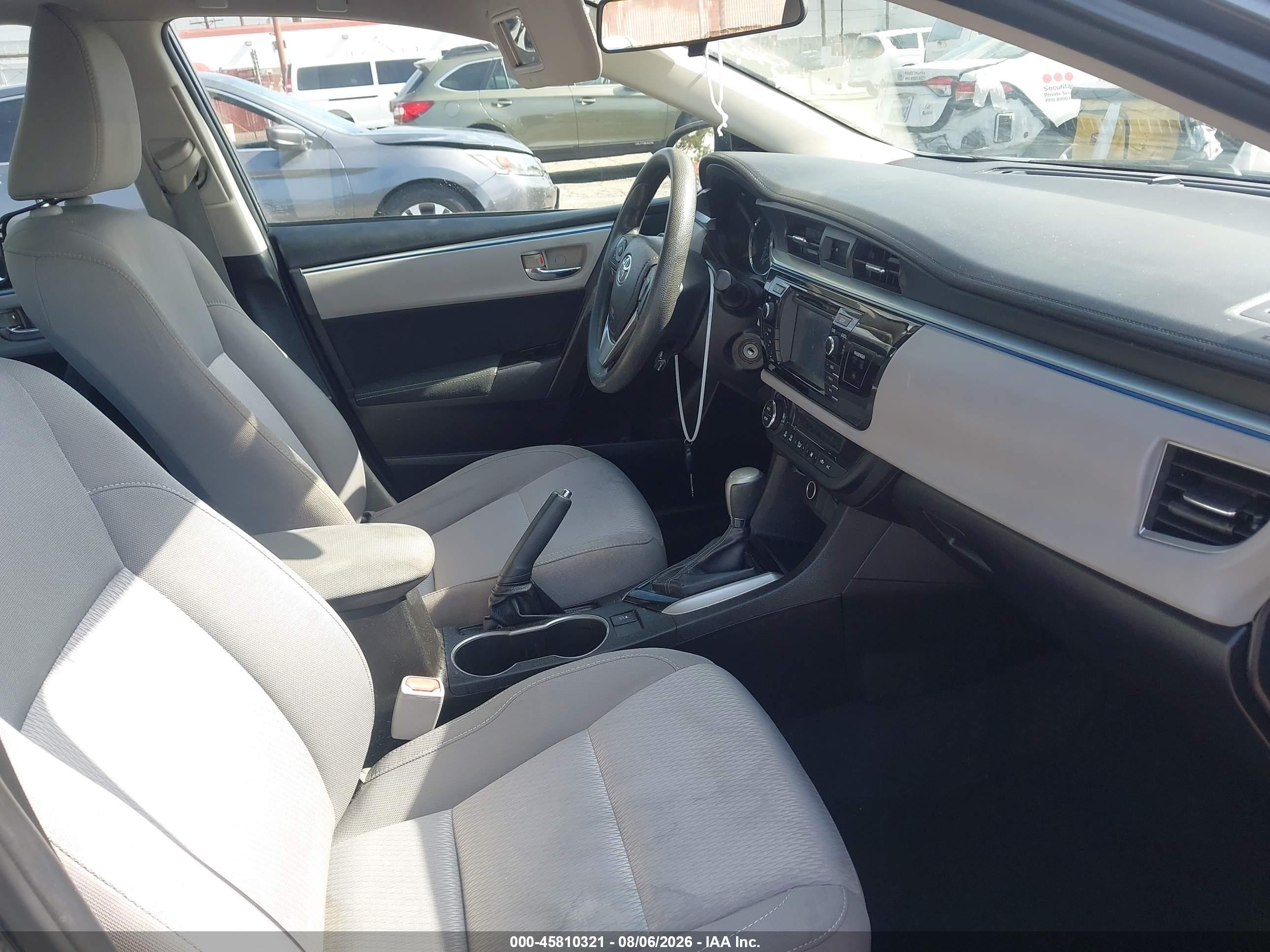2014 Toyota Corolla Le Plus Gray vin: 5YFBURHE2EP074597