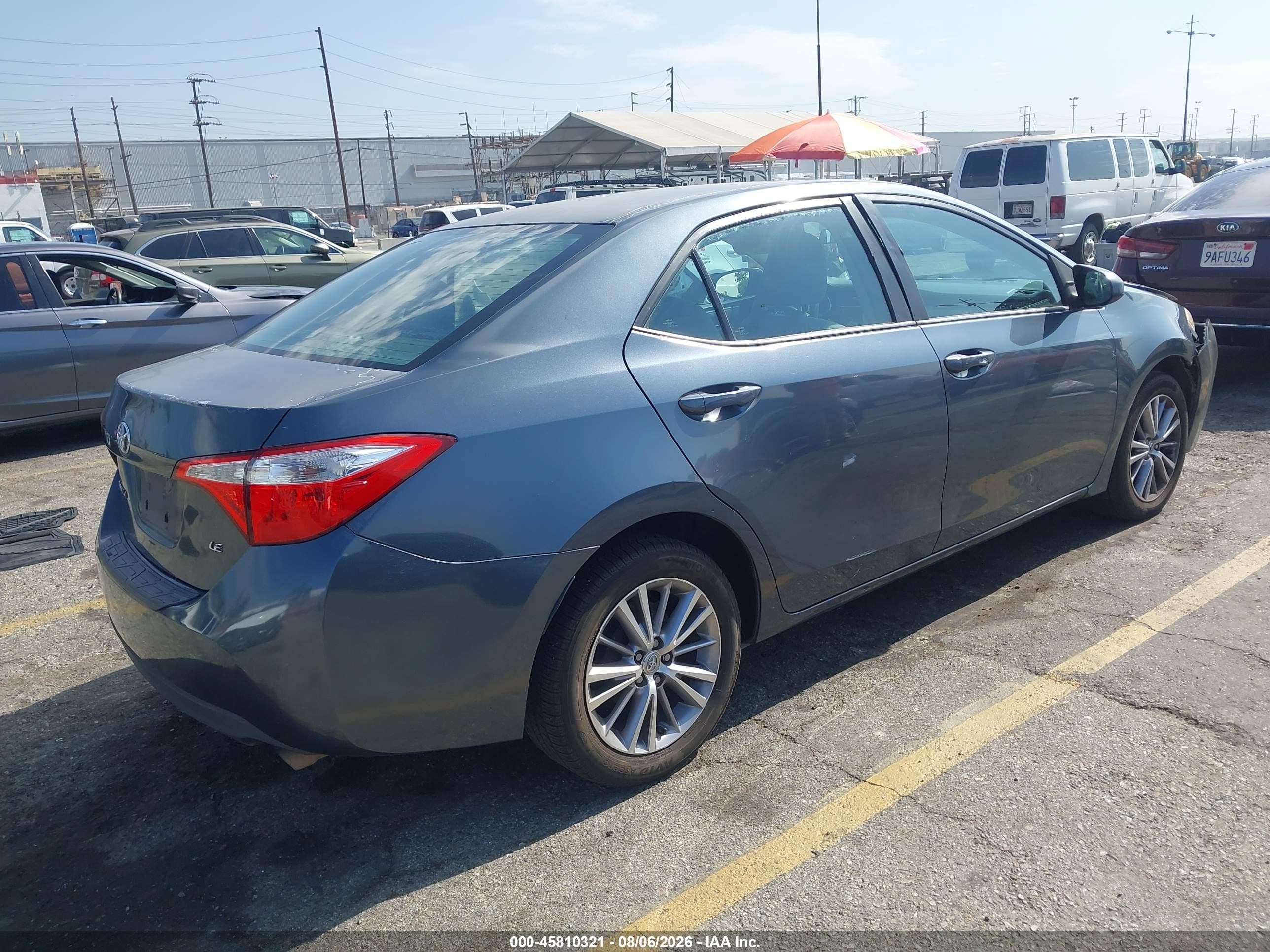 2014 Toyota Corolla Le Plus Gray vin: 5YFBURHE2EP074597