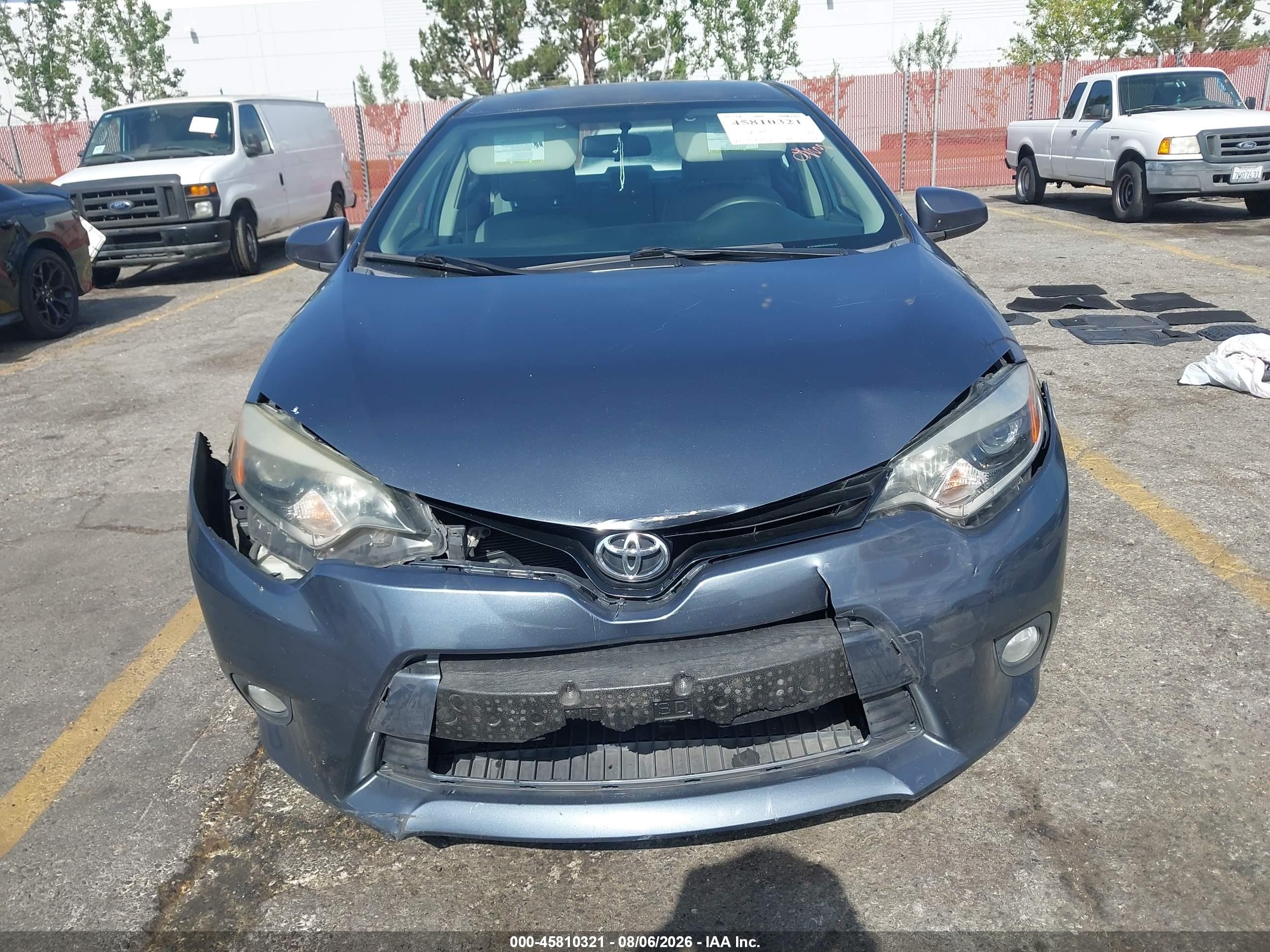 2014 Toyota Corolla Le Plus Gray vin: 5YFBURHE2EP074597