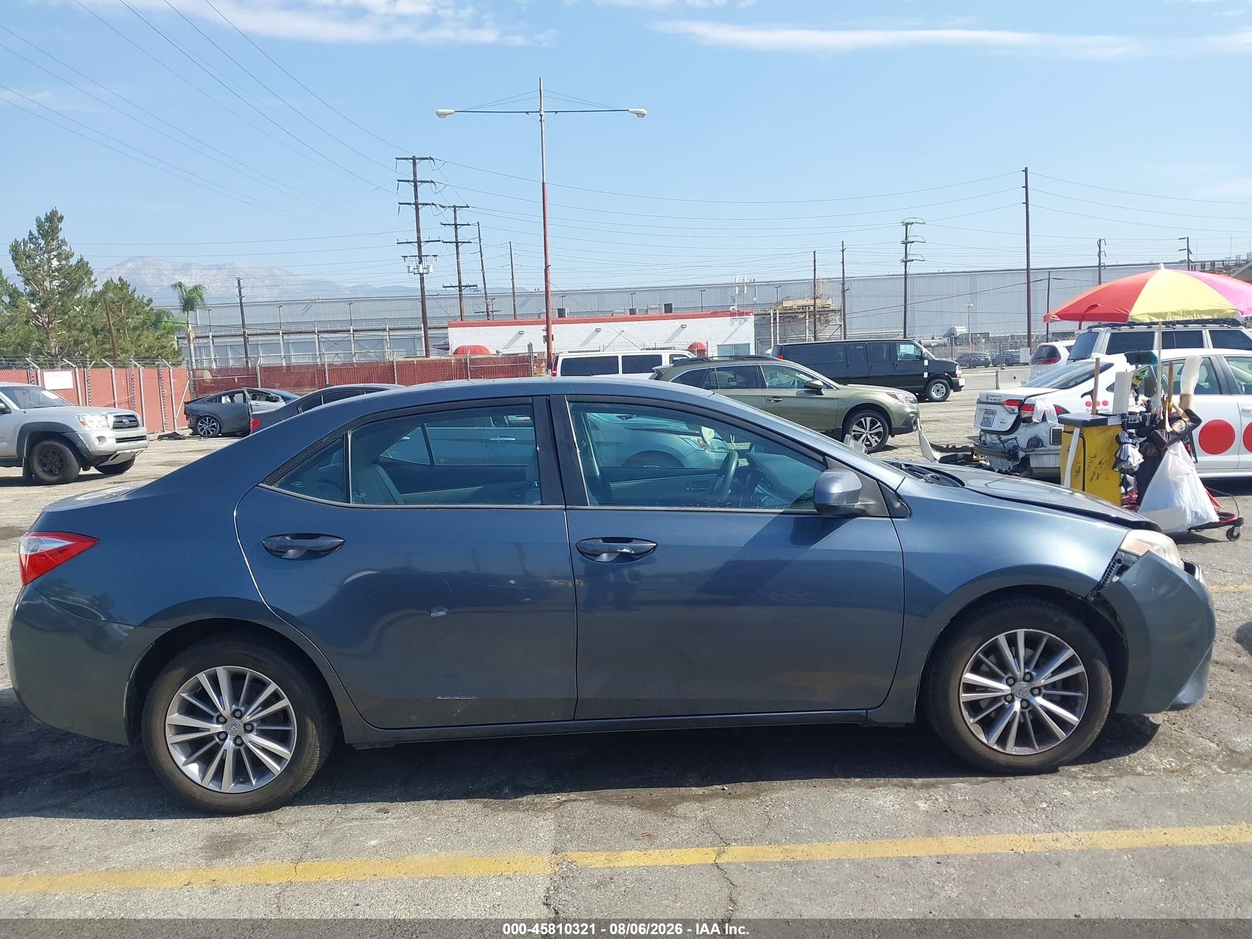 2014 Toyota Corolla Le Plus Gray vin: 5YFBURHE2EP074597