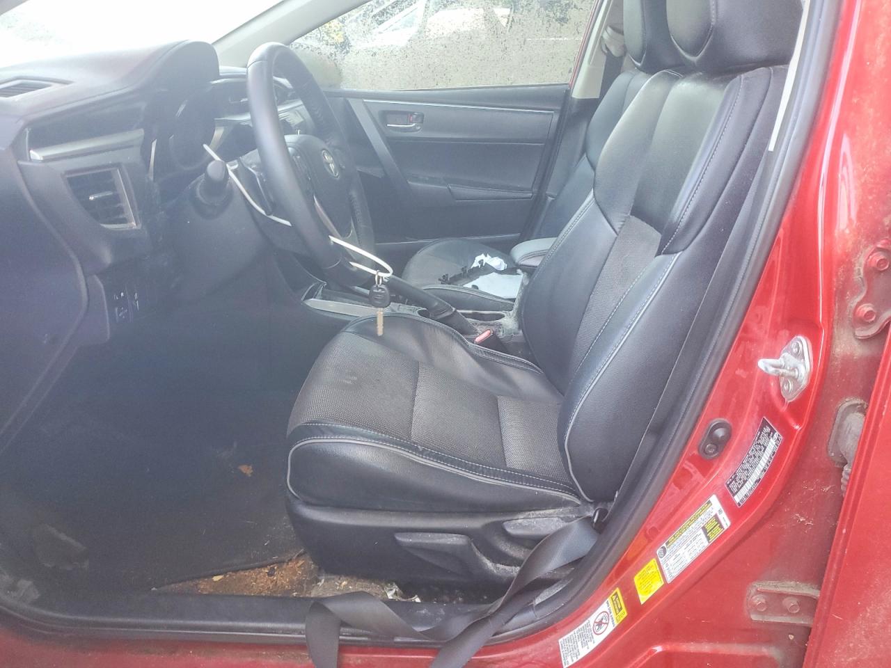 2014 Toyota Corolla S Plus Burgundy vin: 5YFBURHE2EP077029