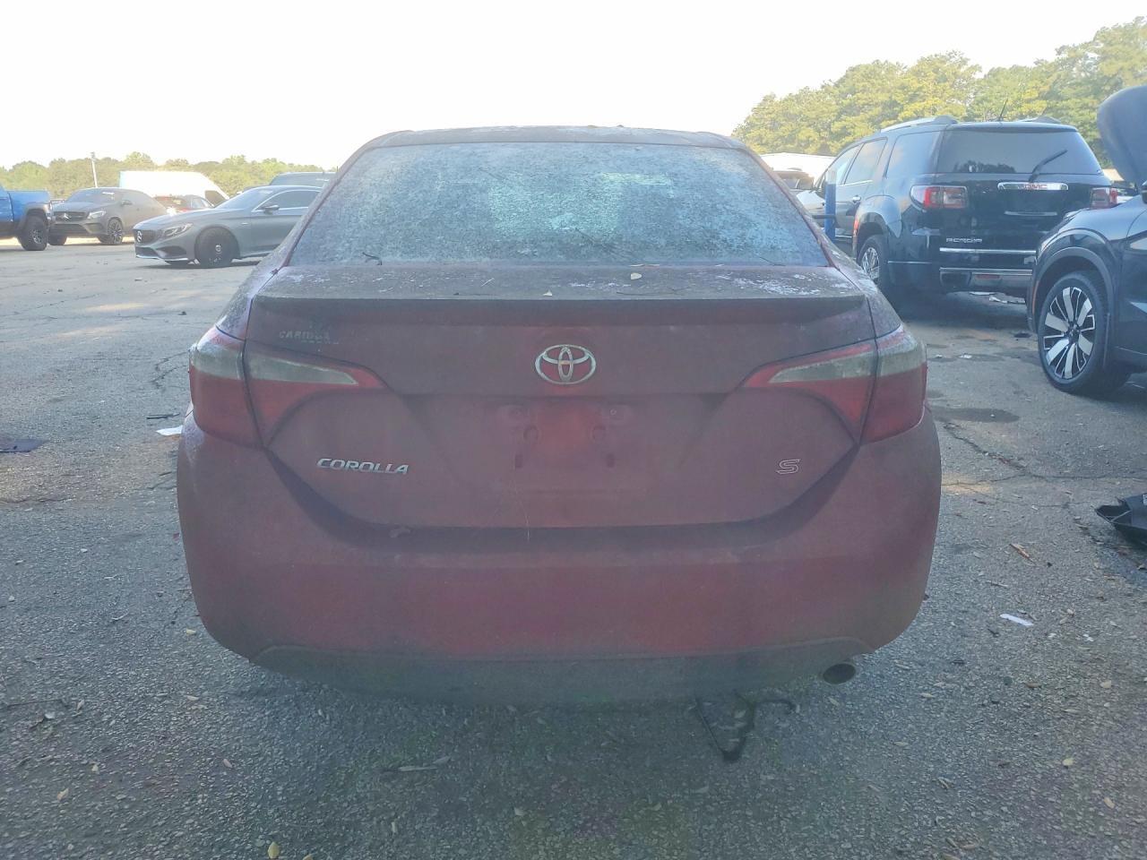 2014 Toyota Corolla S Plus Burgundy vin: 5YFBURHE2EP077029