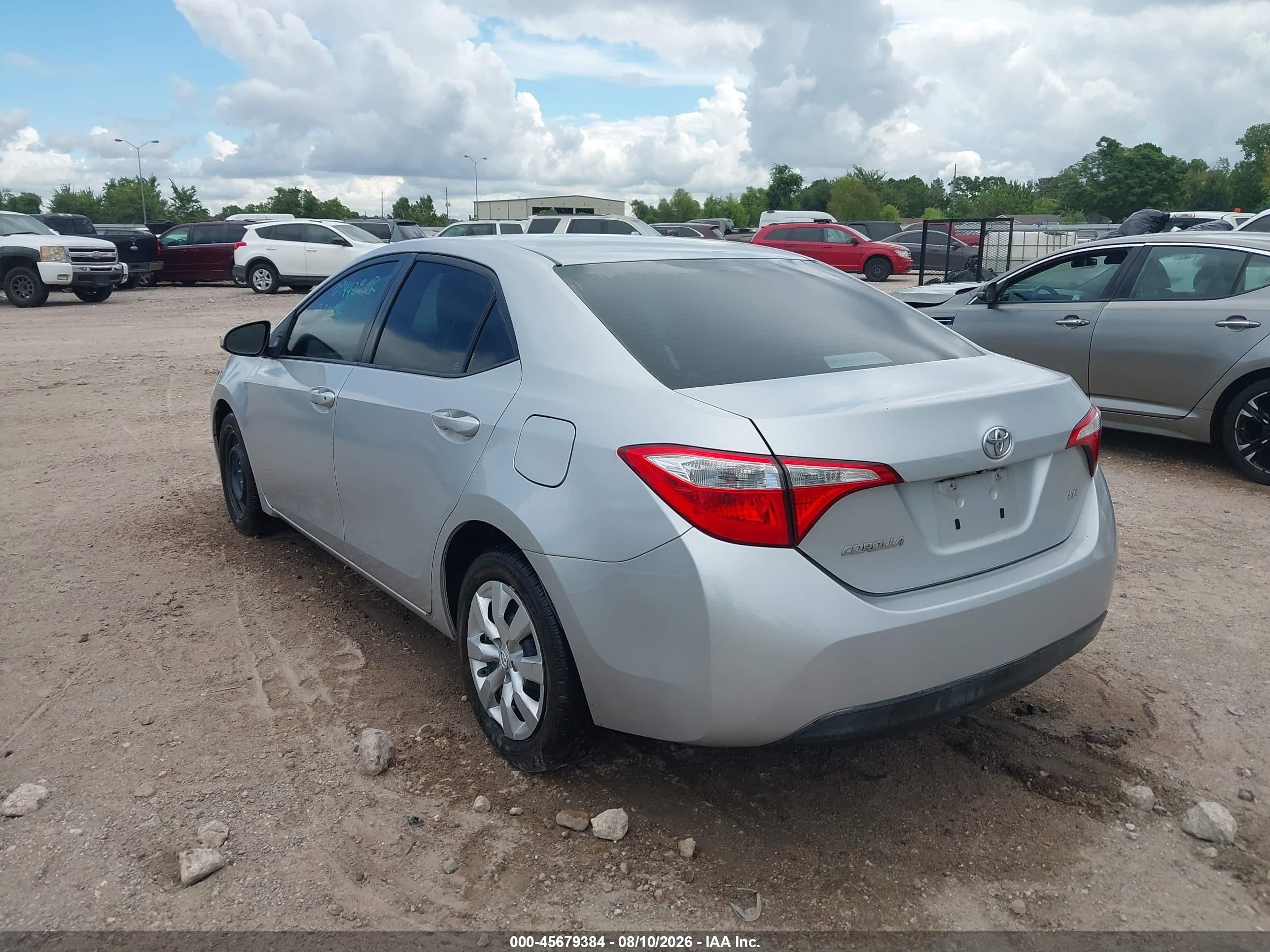 2014 Toyota Corolla Le Серебряный vin: 5YFBURHE2EP094428