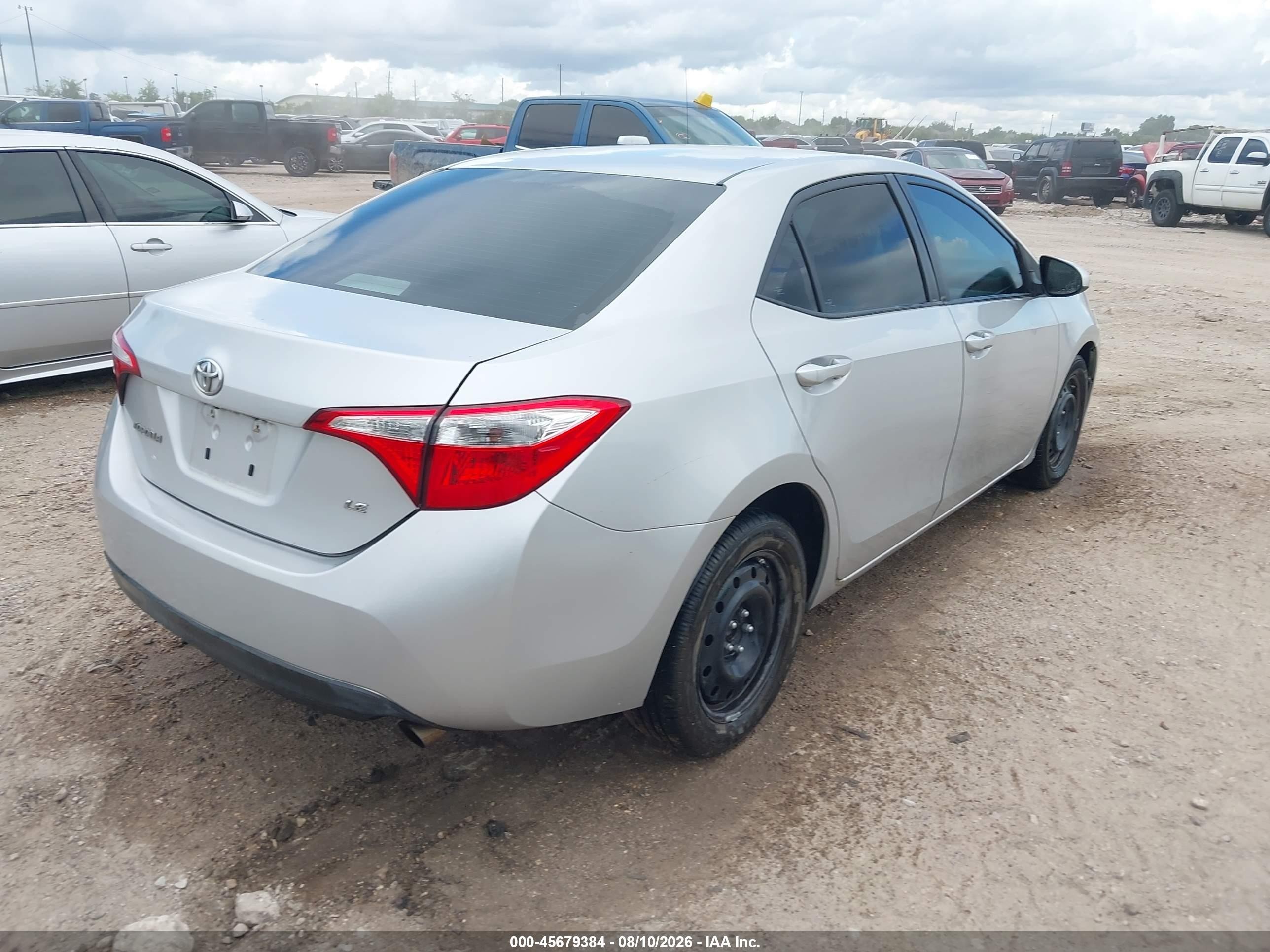 2014 Toyota Corolla Le Серебряный vin: 5YFBURHE2EP094428