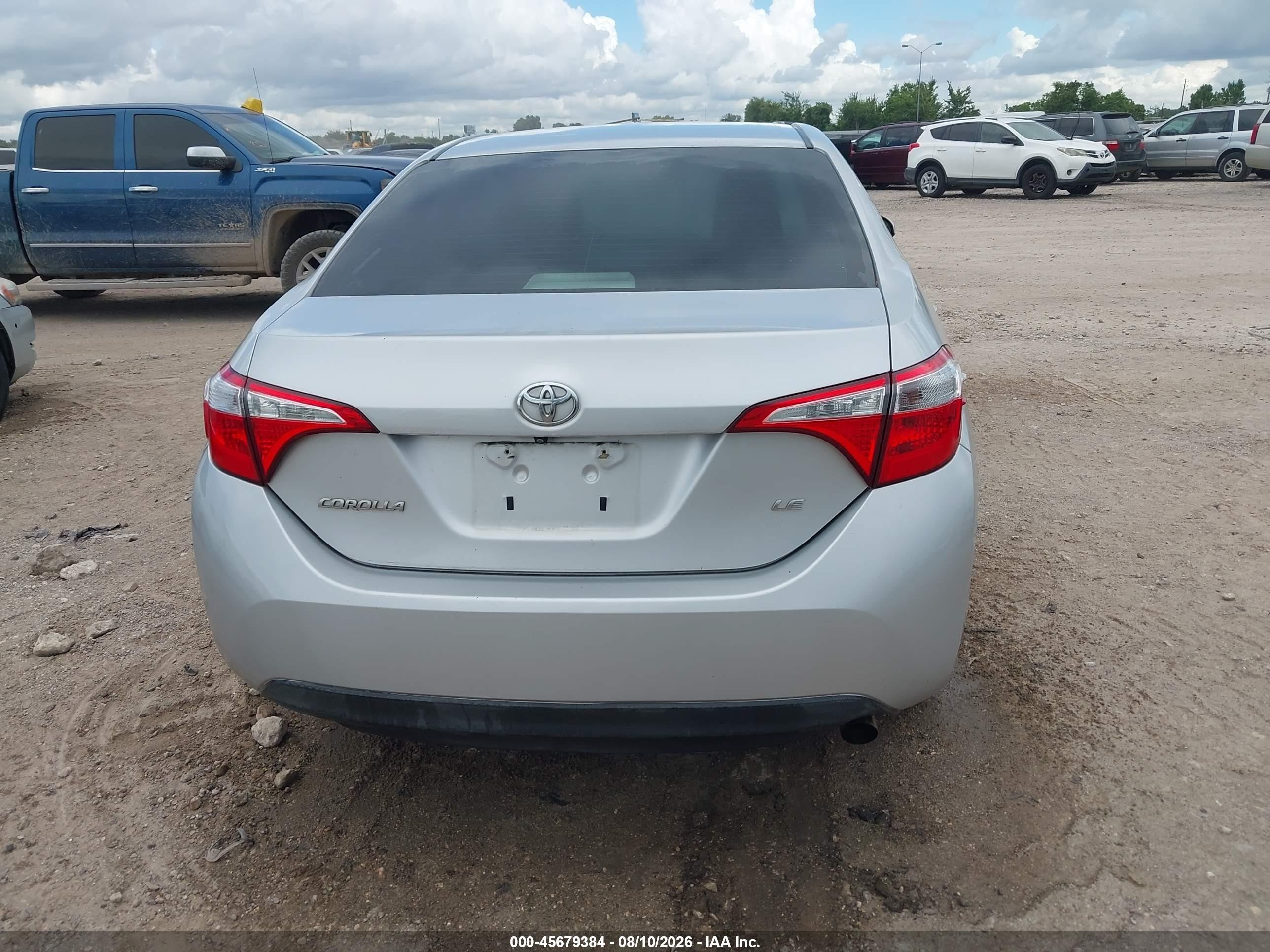 2014 Toyota Corolla Le Серебряный vin: 5YFBURHE2EP094428
