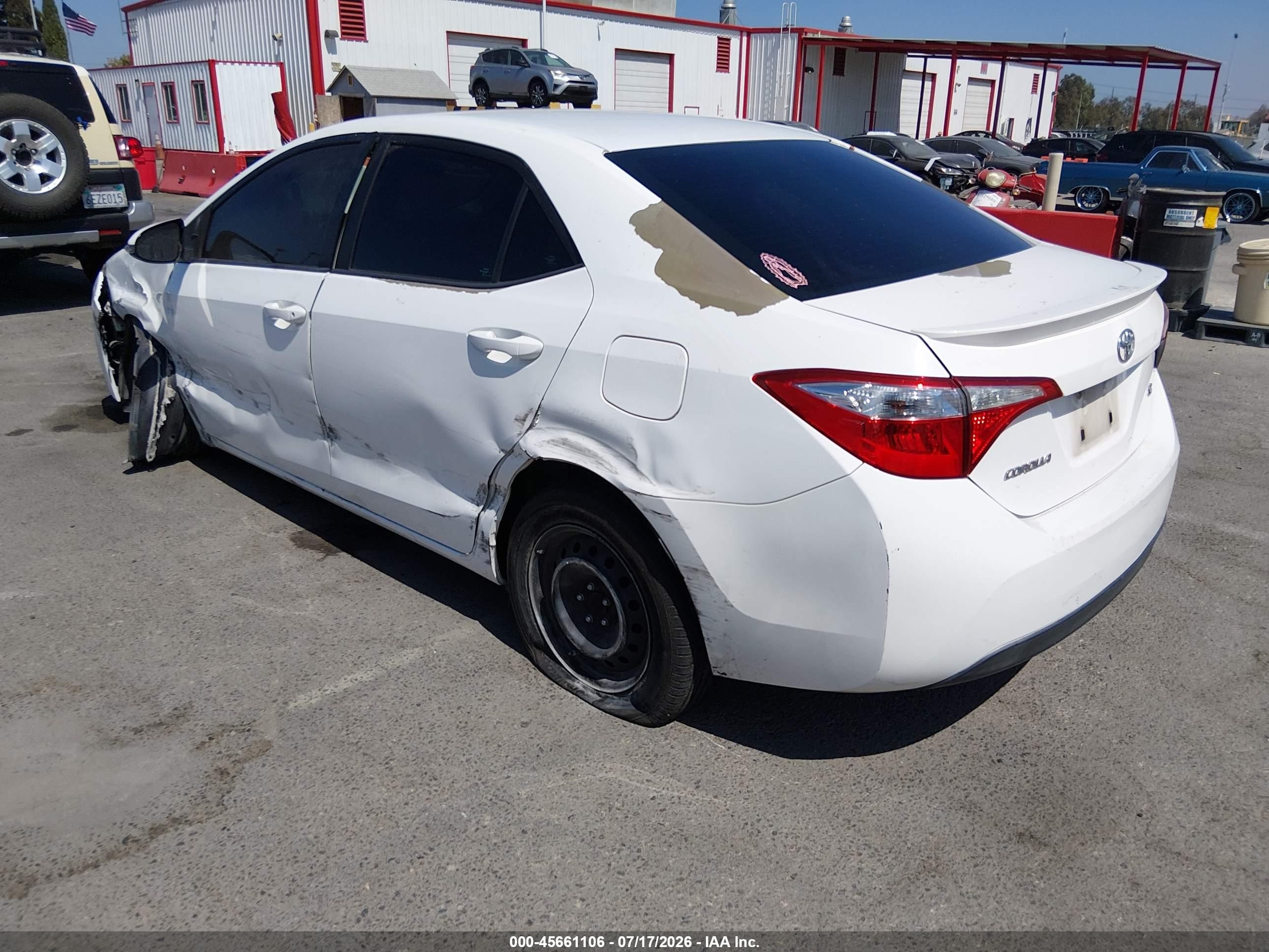 2014 Toyota Corolla S White vin: 5YFBURHE2EP100955