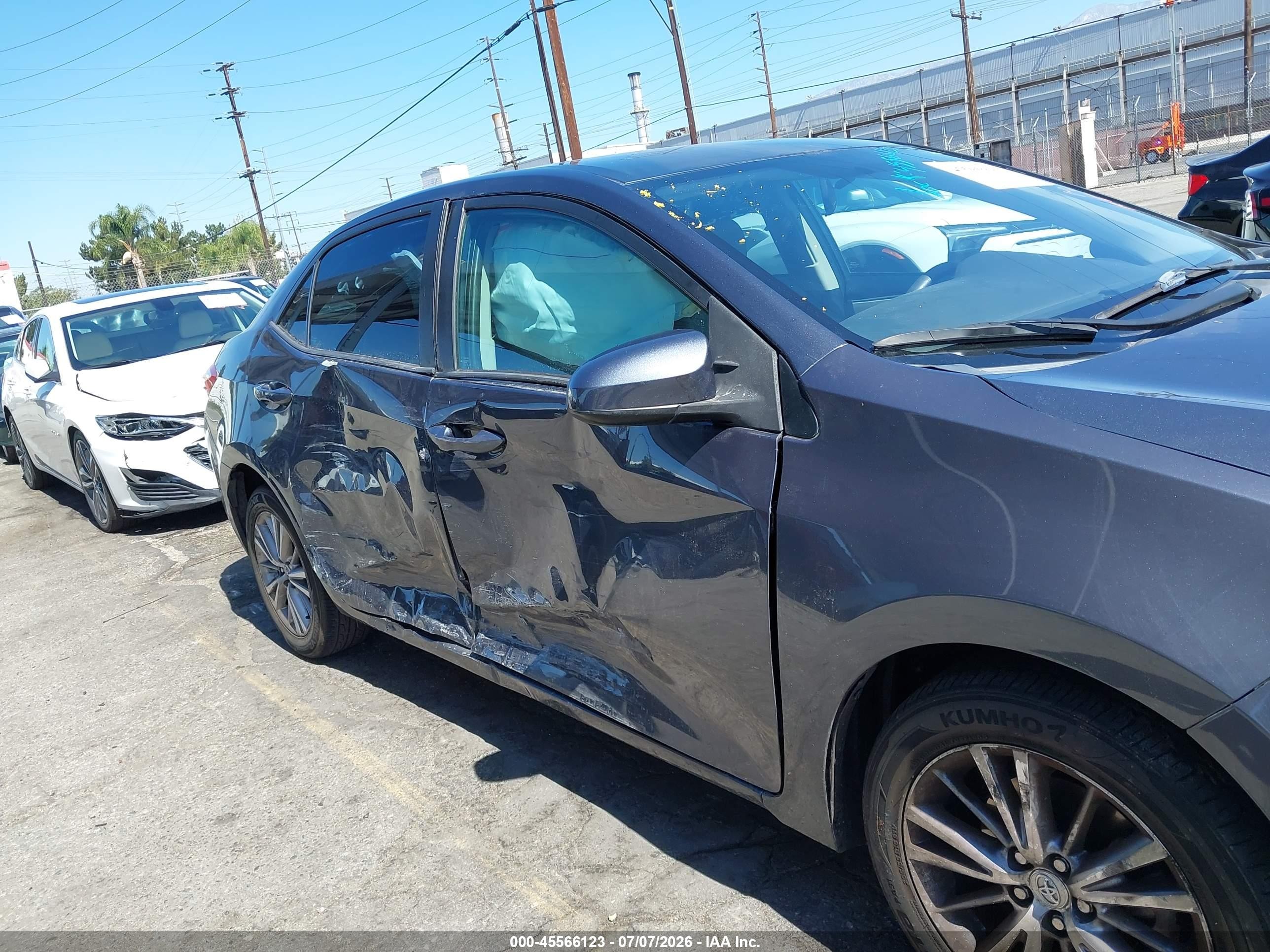 2014 Toyota Corolla Le Plus Gray vin: 5YFBURHE2EP103144
