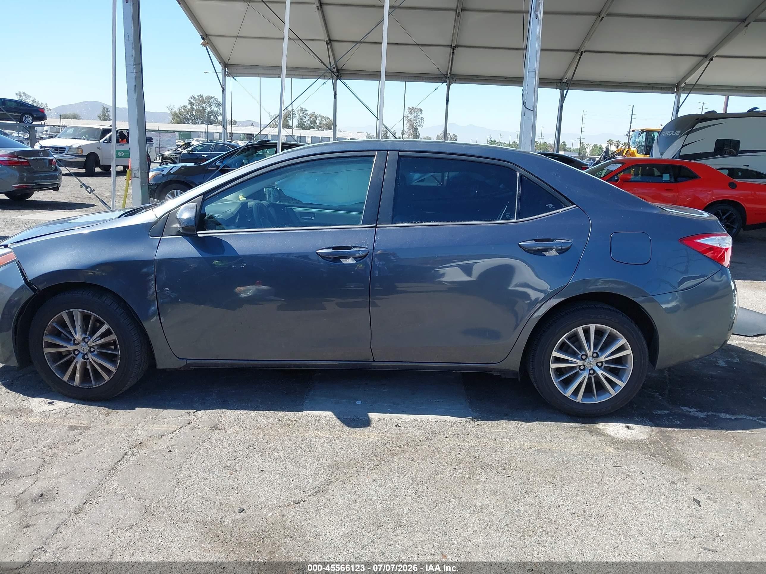 2014 Toyota Corolla Le Plus Gray vin: 5YFBURHE2EP103144