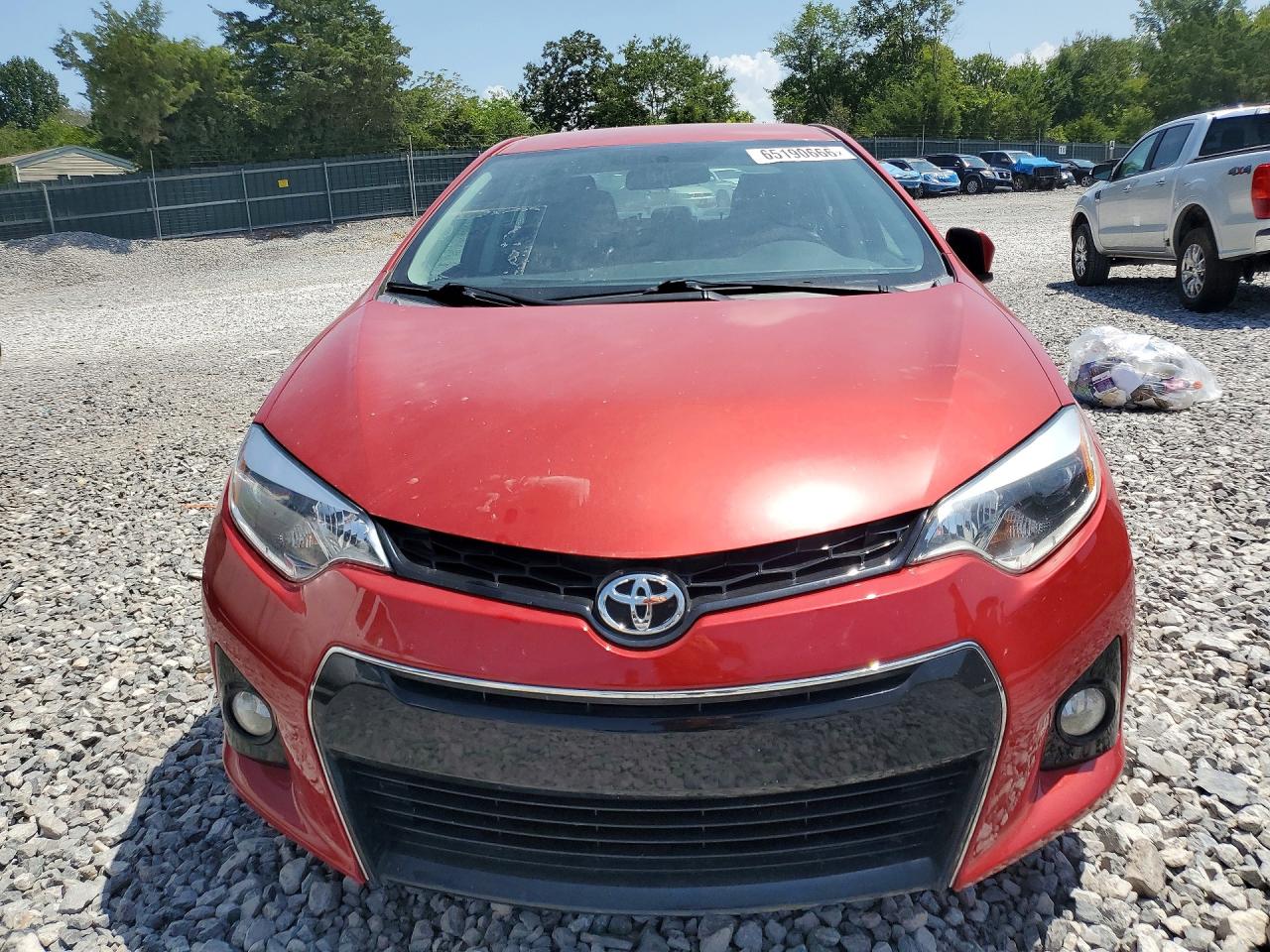 2014 Toyota Corolla S Plus Maroon vin: 5YFBURHE2EP125774