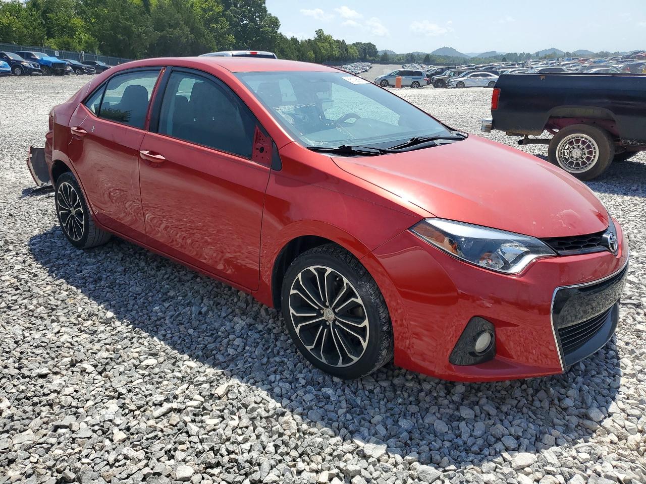 2014 Toyota Corolla S Plus Maroon vin: 5YFBURHE2EP125774