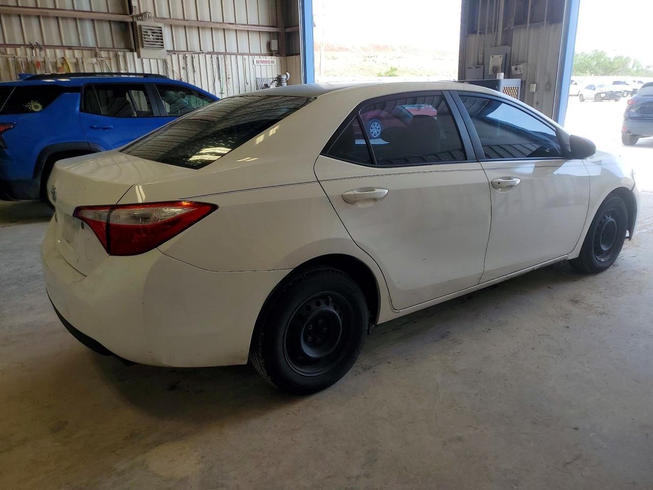 2014 Toyota Corolla L White vin: 5YFBURHE2EP127282
