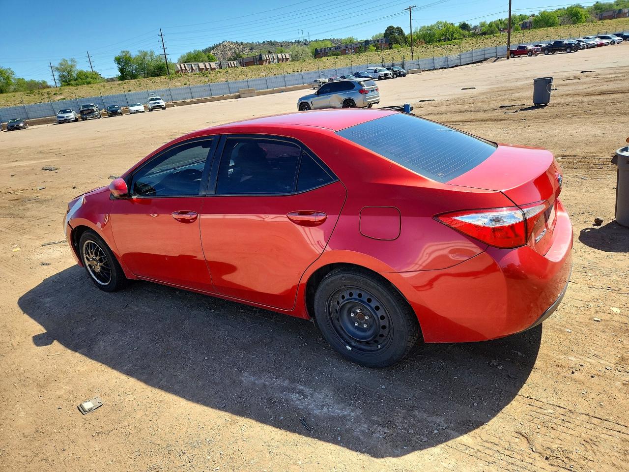 2014 Toyota Corolla Le Red vin: 5YFBURHE2EP153011