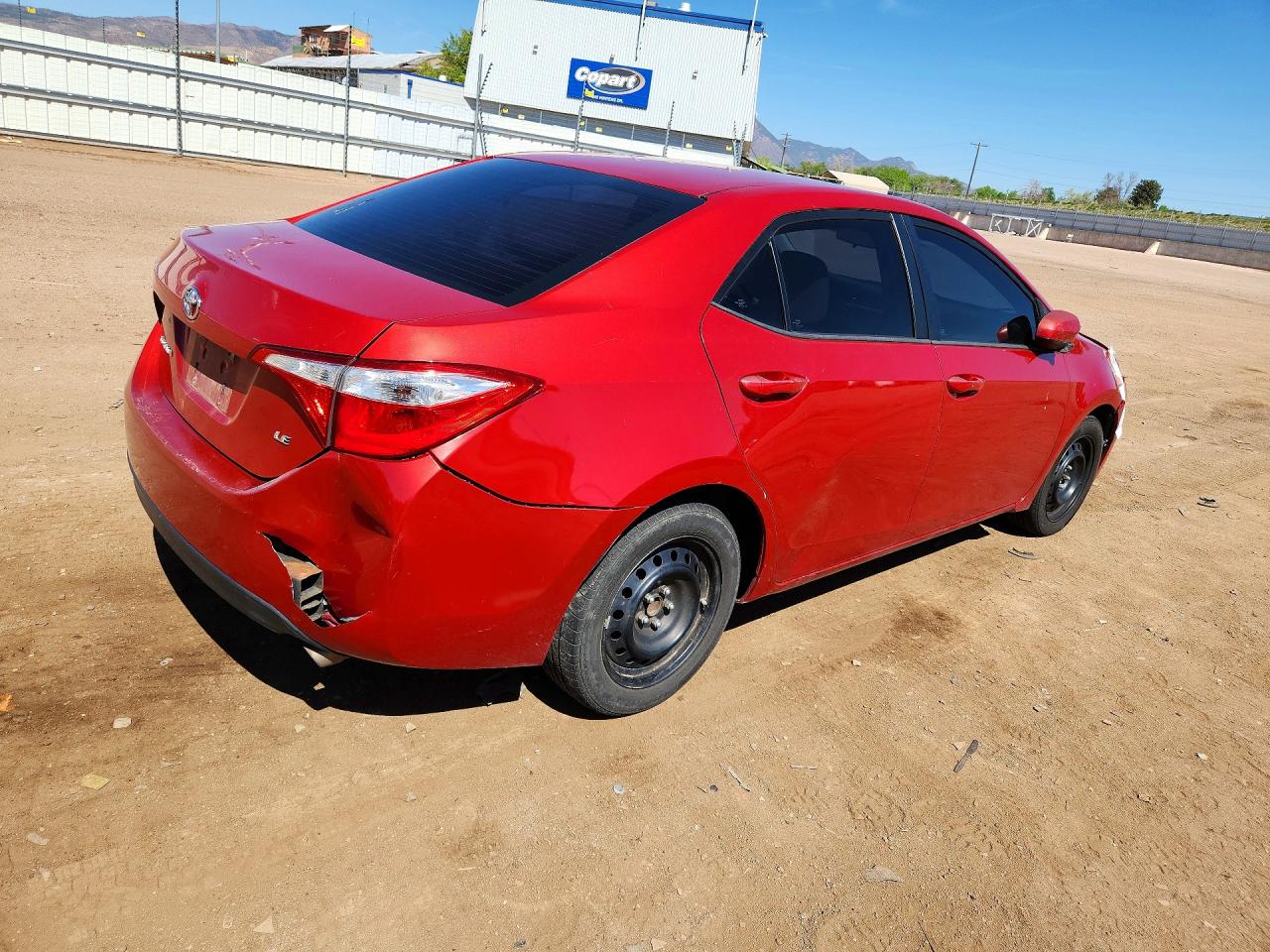 2014 Toyota Corolla Le Red vin: 5YFBURHE2EP153011