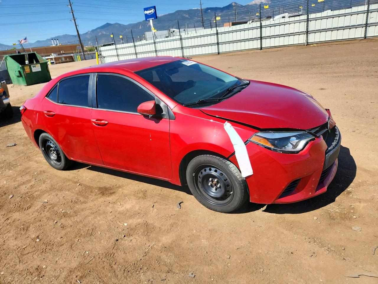 2014 Toyota Corolla Le Red vin: 5YFBURHE2EP153011