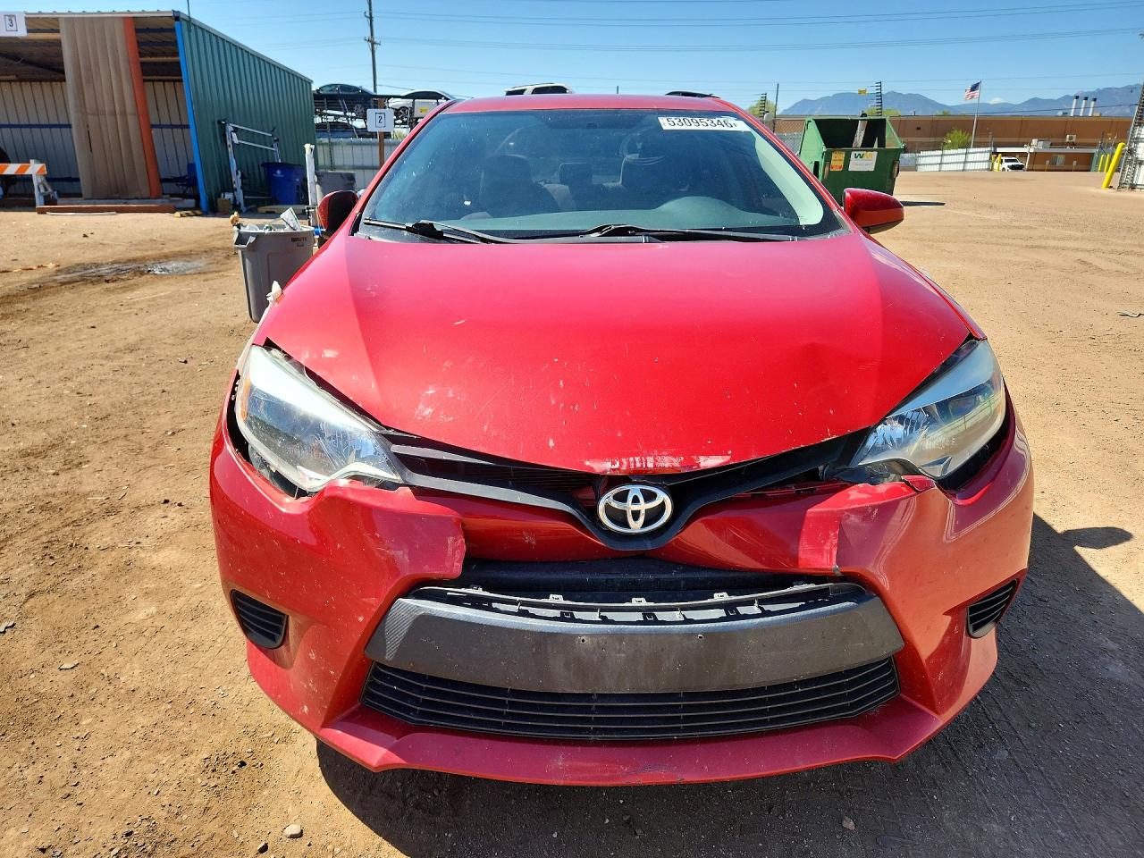 2014 Toyota Corolla Le Red vin: 5YFBURHE2EP153011