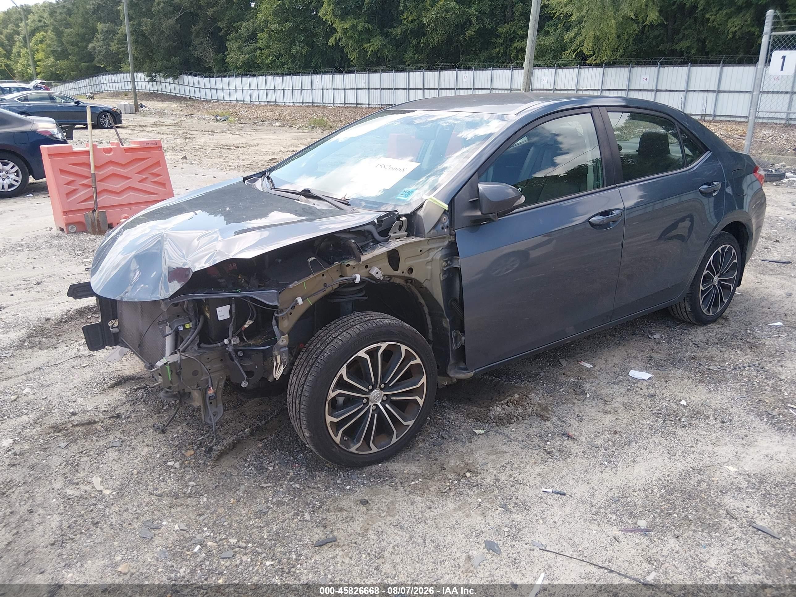 2014 Toyota Corolla S Plus Blue vin: 5YFBURHE2EP156877