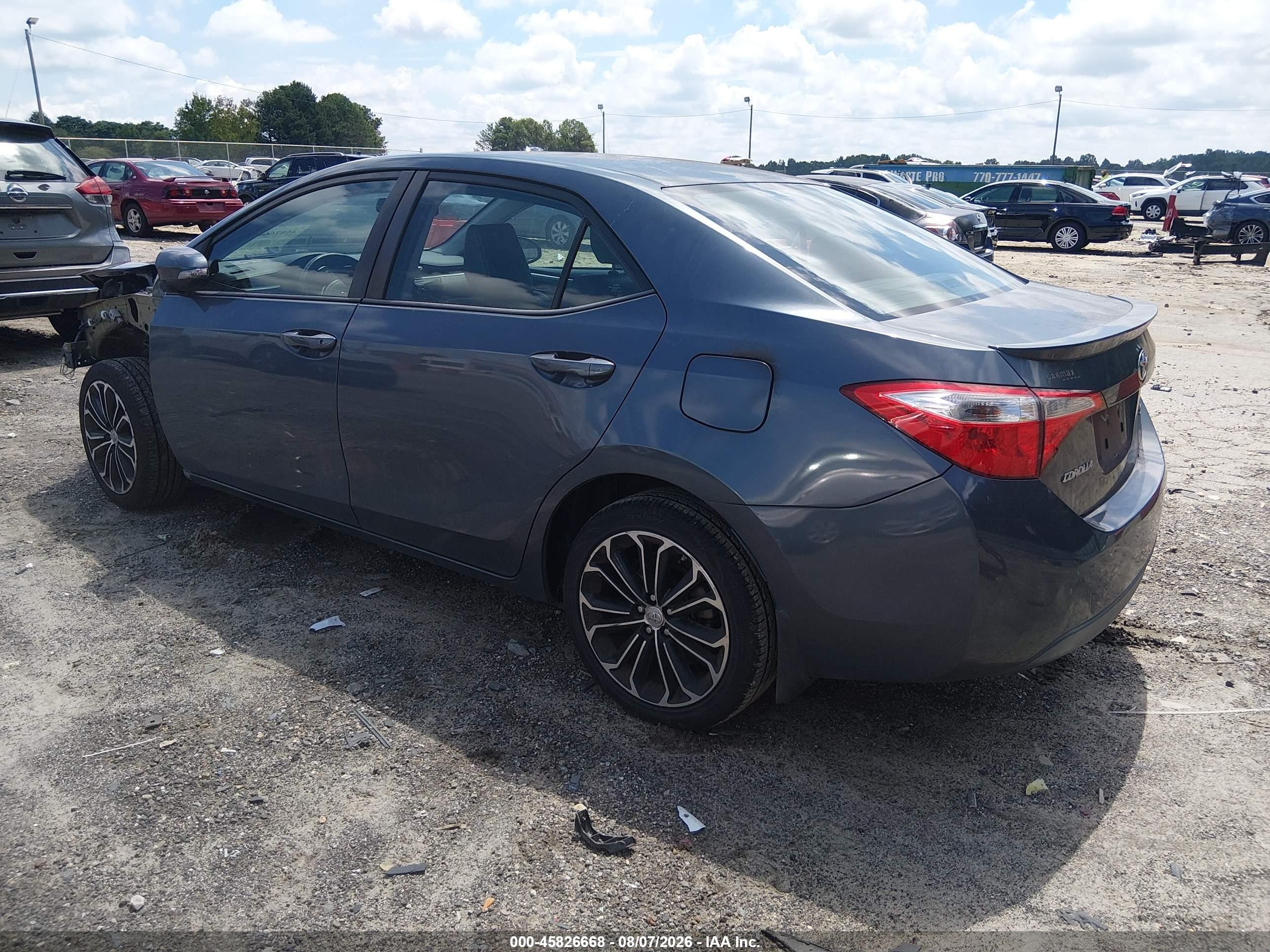 2014 Toyota Corolla S Plus Blue vin: 5YFBURHE2EP156877