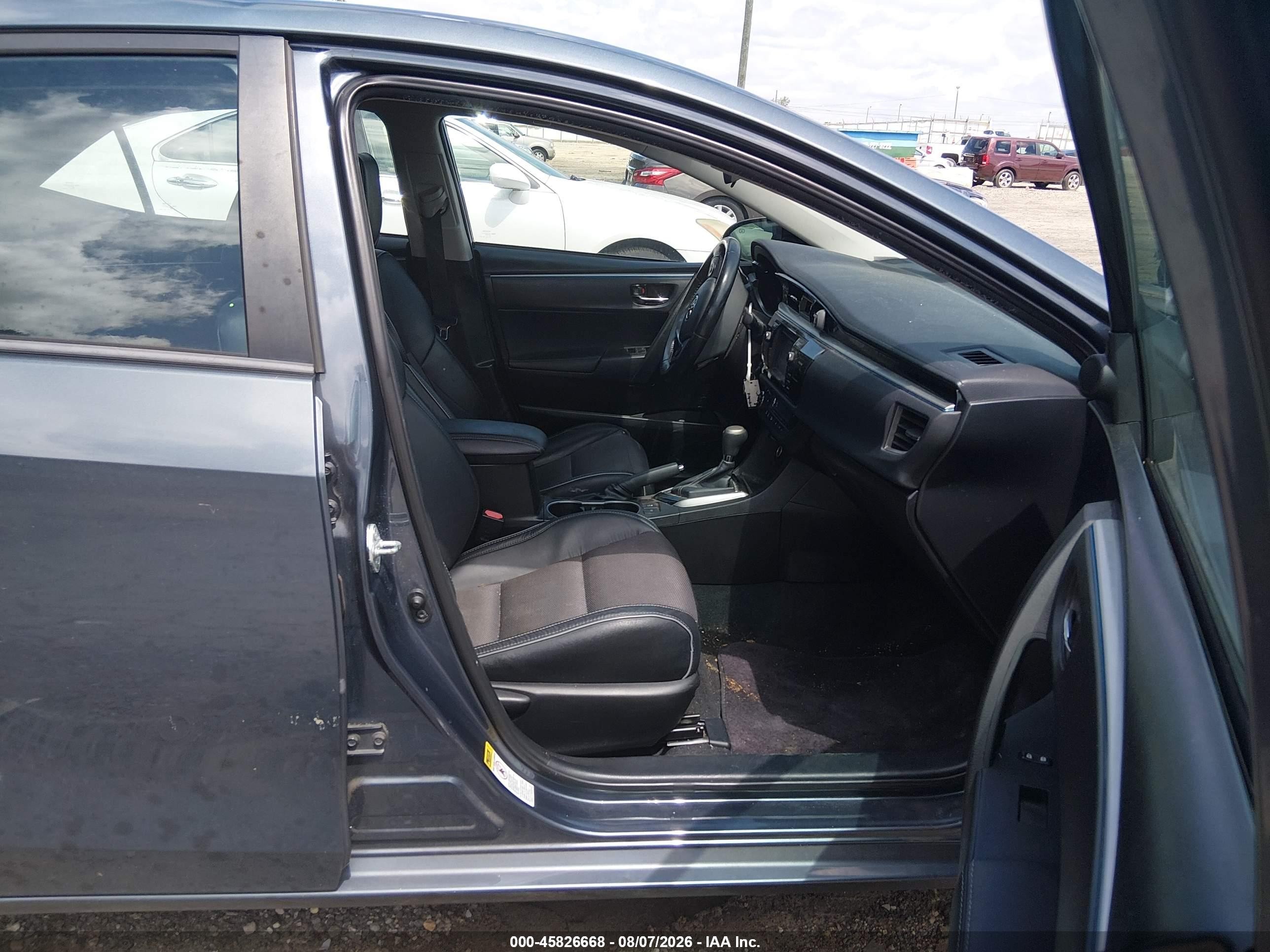 2014 Toyota Corolla S Plus Blue vin: 5YFBURHE2EP156877