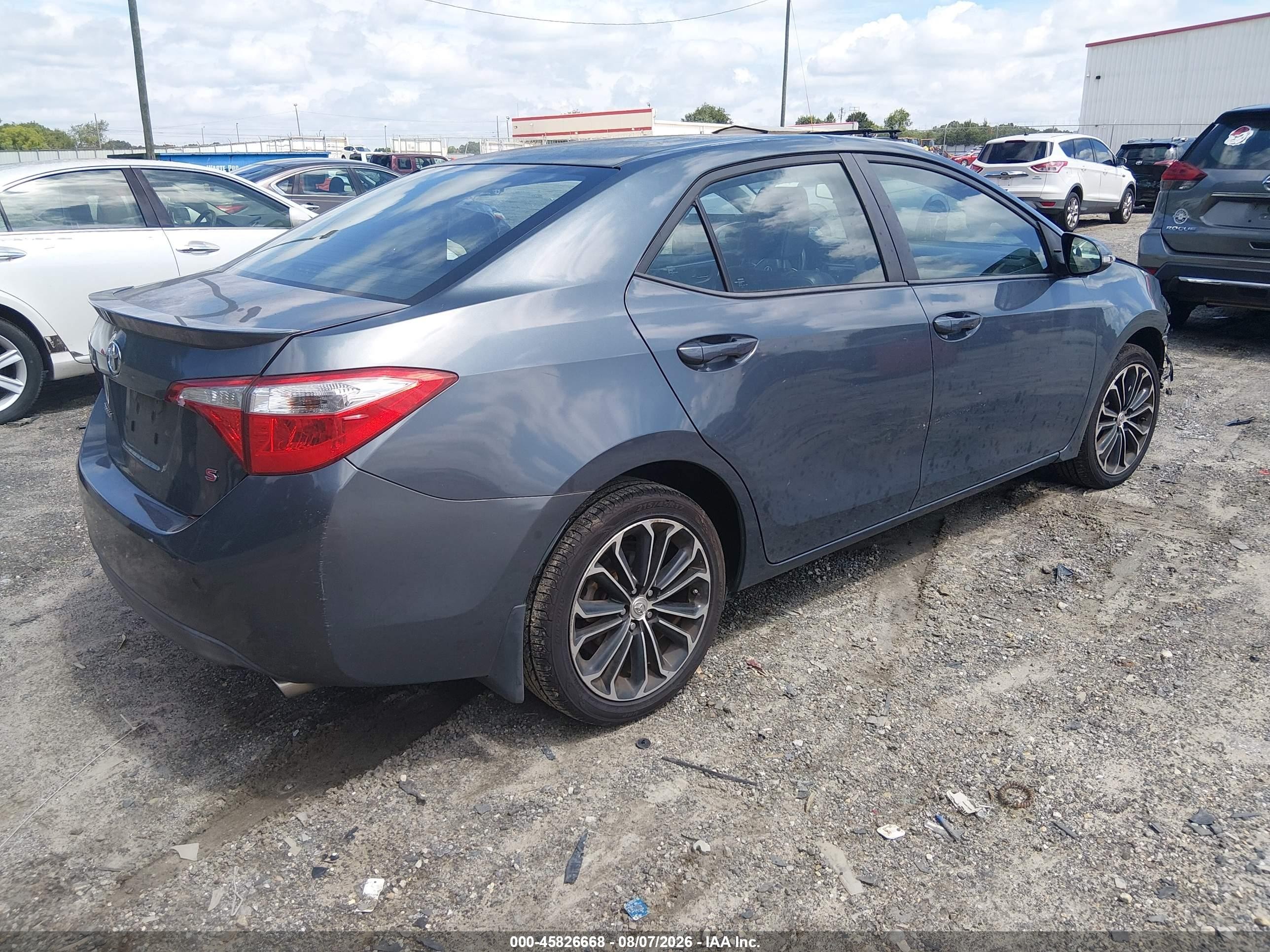 2014 Toyota Corolla S Plus Blue vin: 5YFBURHE2EP156877