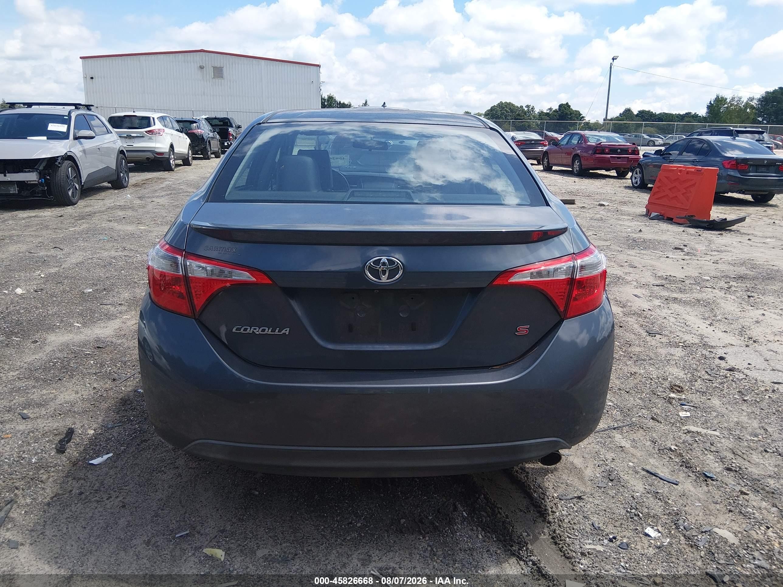2014 Toyota Corolla S Plus Blue vin: 5YFBURHE2EP156877