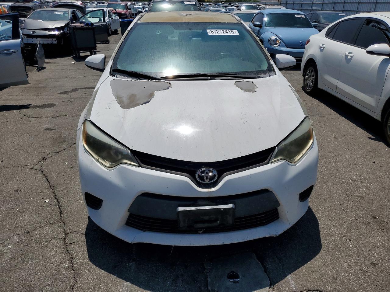 2014 Toyota Corolla Le White vin: 5YFBURHE2EP159374