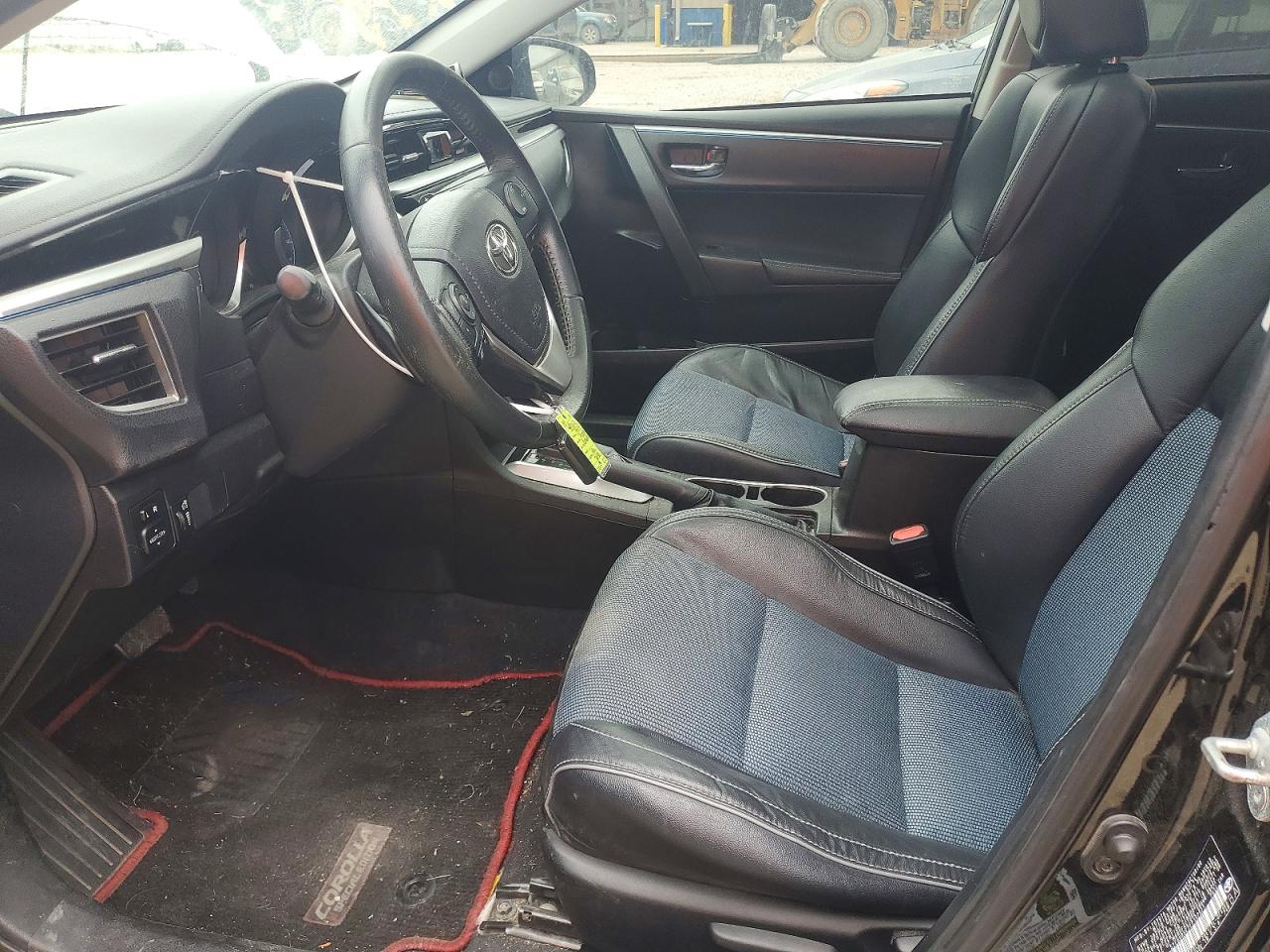 2014 Toyota Corolla S Plus Black vin: 5YFBURHE2EP167071