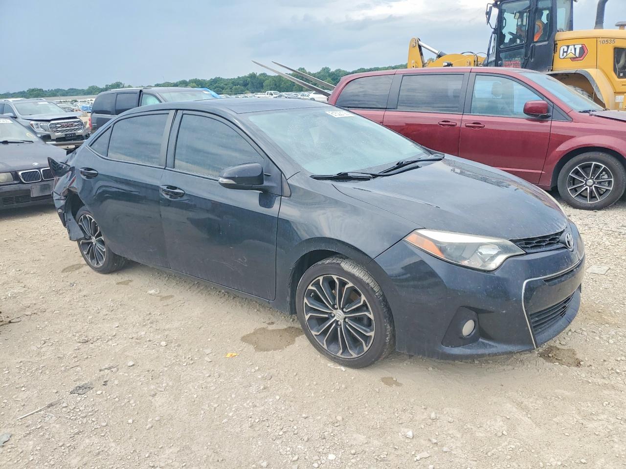 2014 Toyota Corolla S Plus Black vin: 5YFBURHE2EP167071