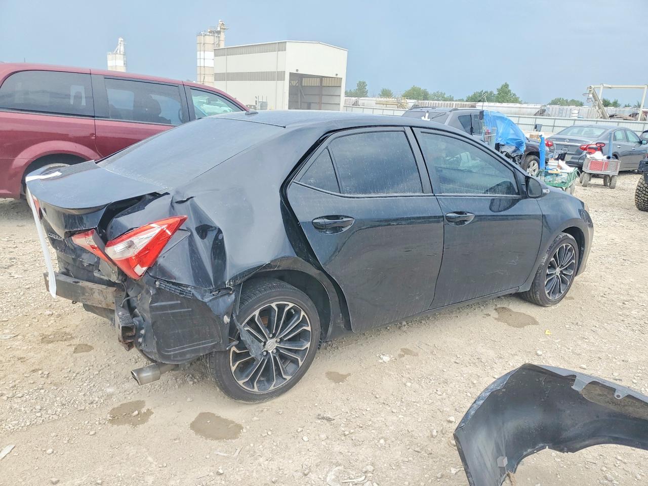 2014 Toyota Corolla S Plus Black vin: 5YFBURHE2EP167071