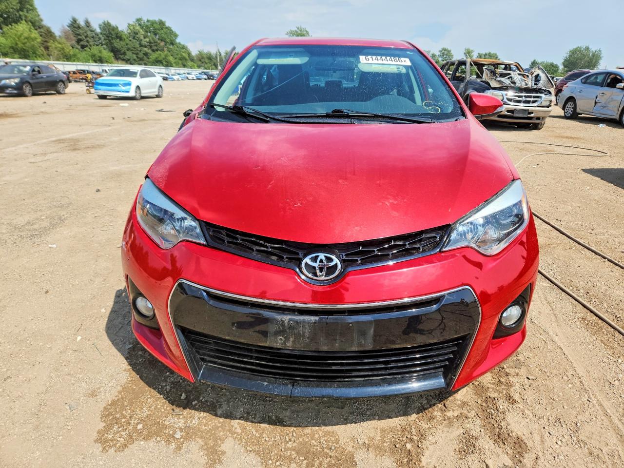 2015 Toyota Corolla S Plus Red vin: 5YFBURHE2FP188567