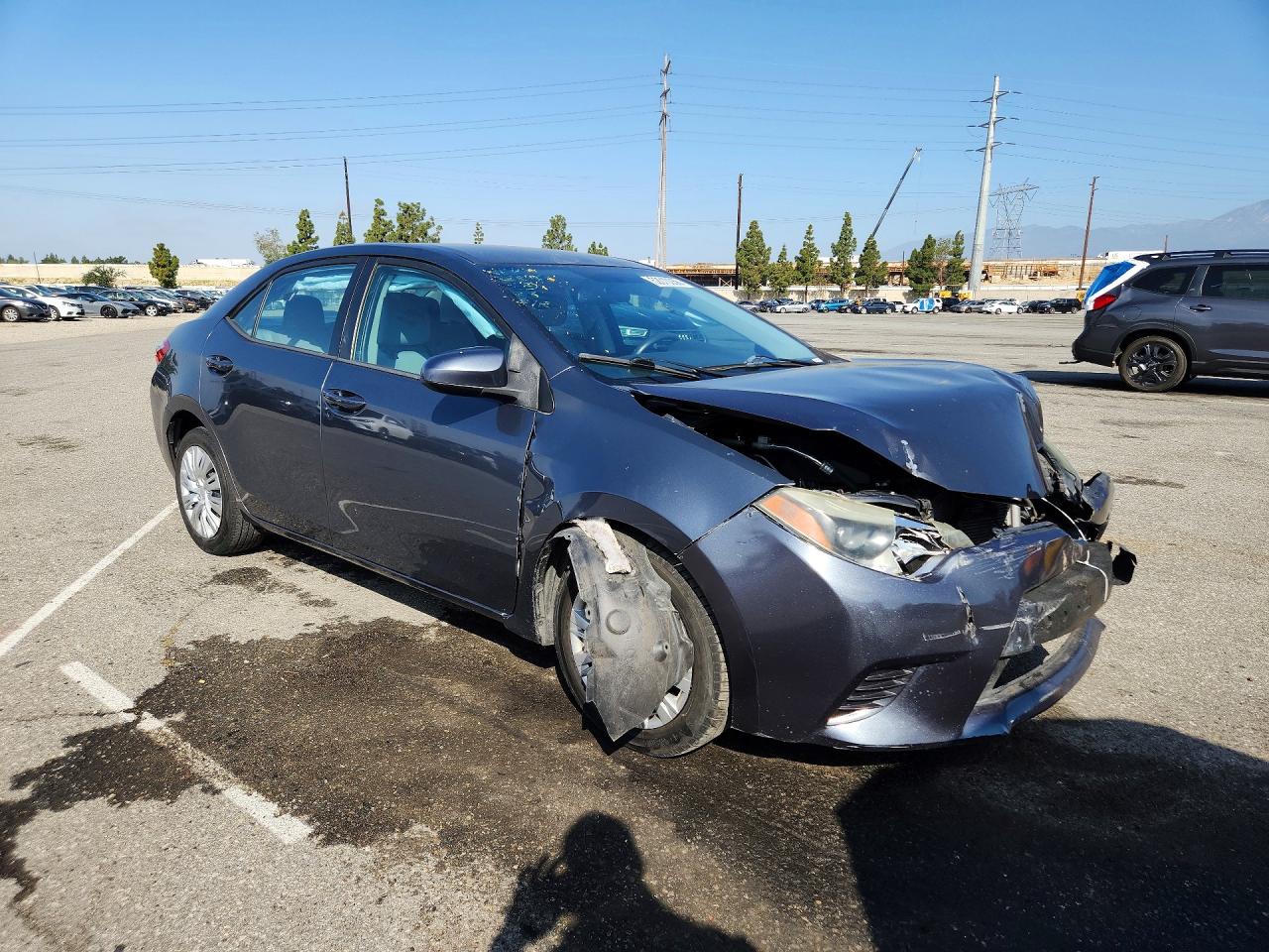 2015 Toyota Corolla Le Серый vin: 5YFBURHE2FP195938