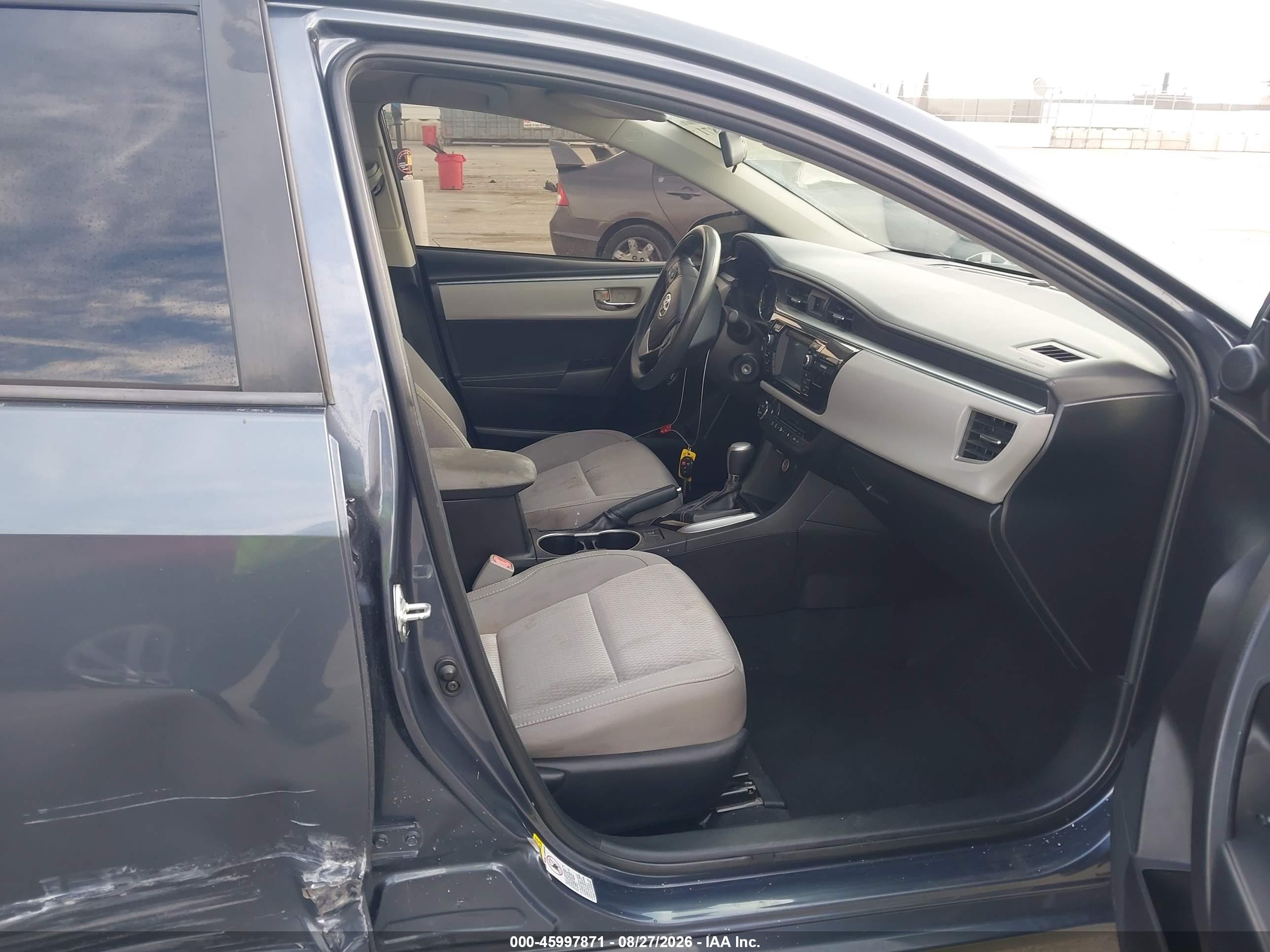 2015 Toyota Corolla Le Plus Gray vin: 5YFBURHE2FP207117