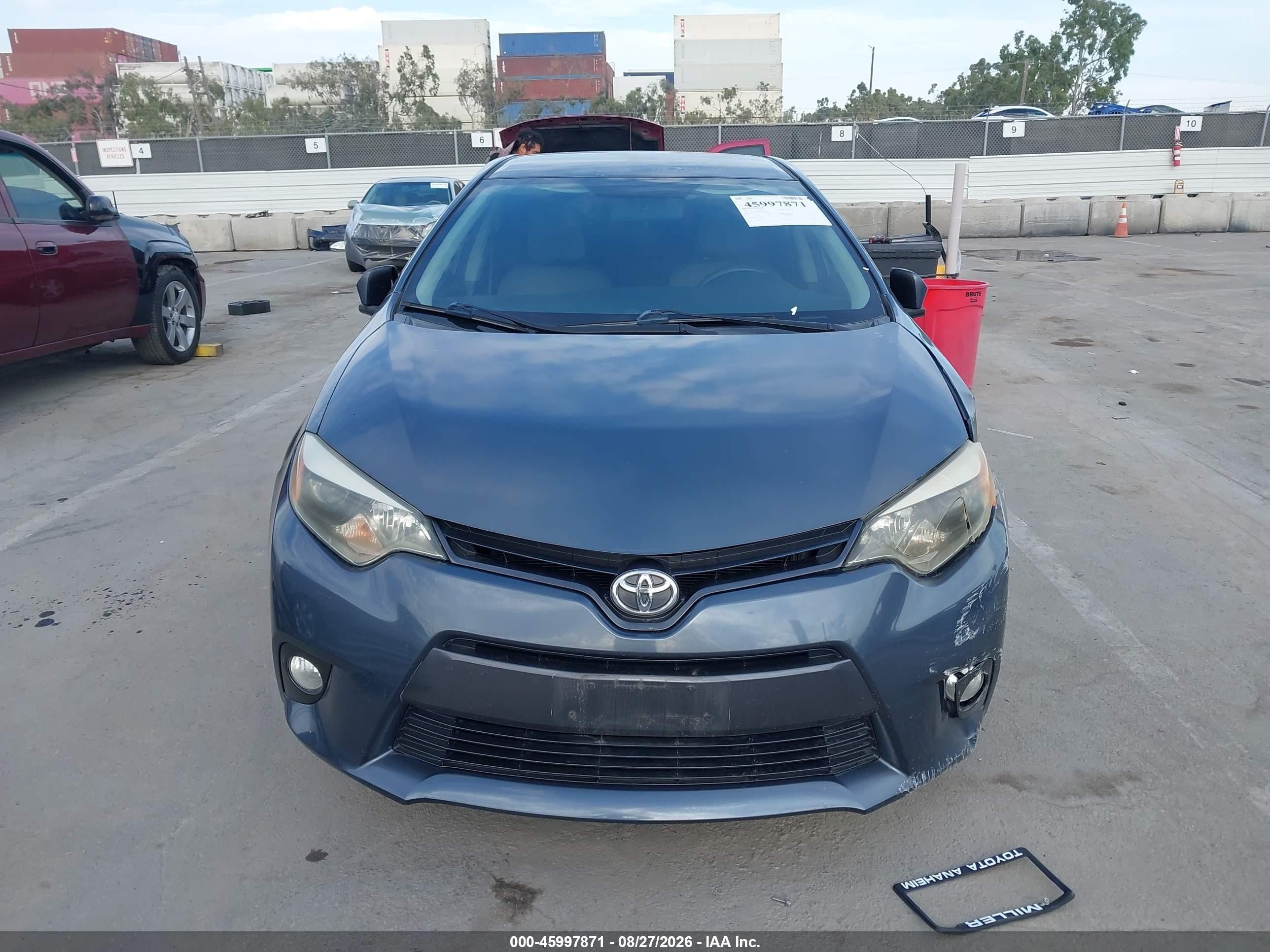 2015 Toyota Corolla Le Plus Gray vin: 5YFBURHE2FP207117