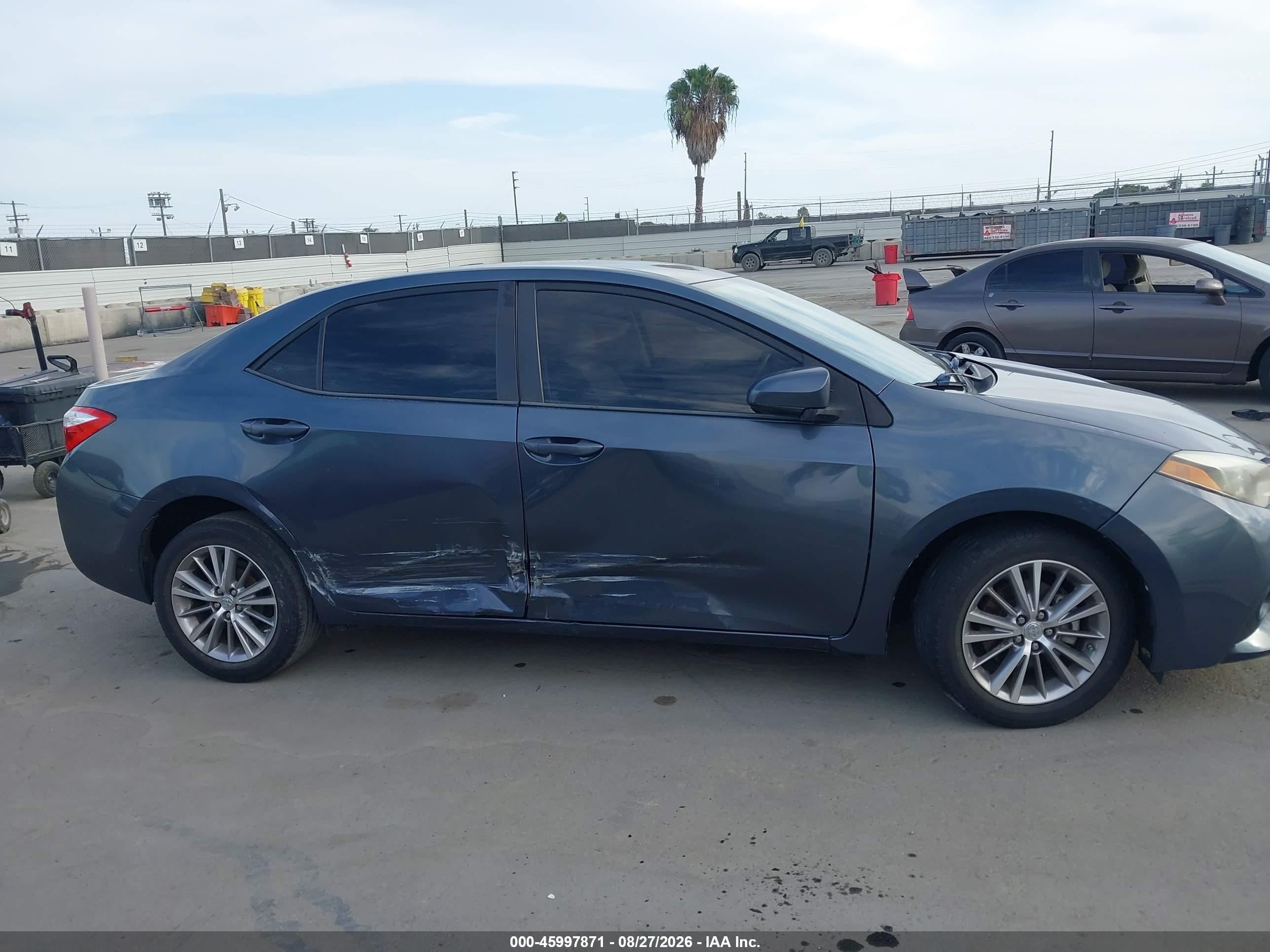 2015 Toyota Corolla Le Plus Gray vin: 5YFBURHE2FP207117