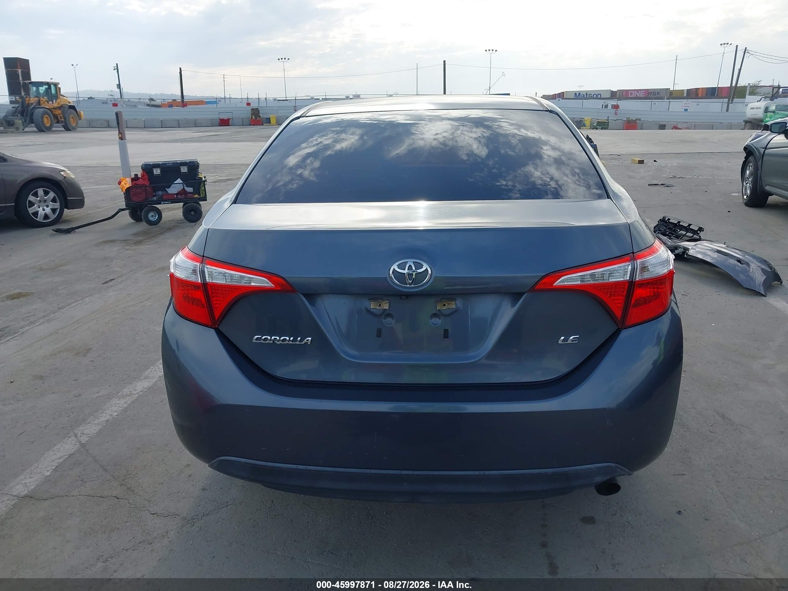 2015 Toyota Corolla Le Plus Gray vin: 5YFBURHE2FP207117