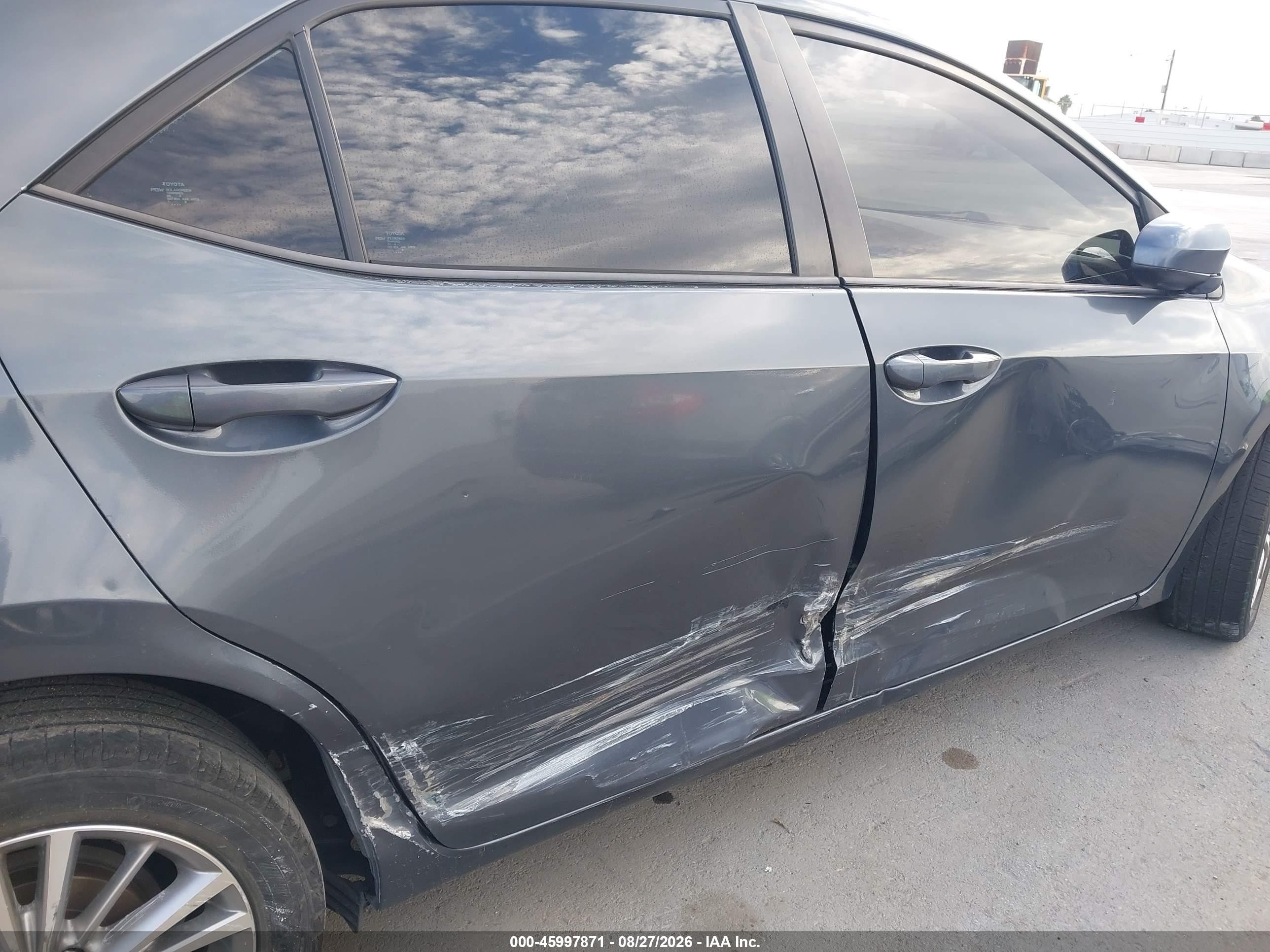 2015 Toyota Corolla Le Plus Gray vin: 5YFBURHE2FP207117