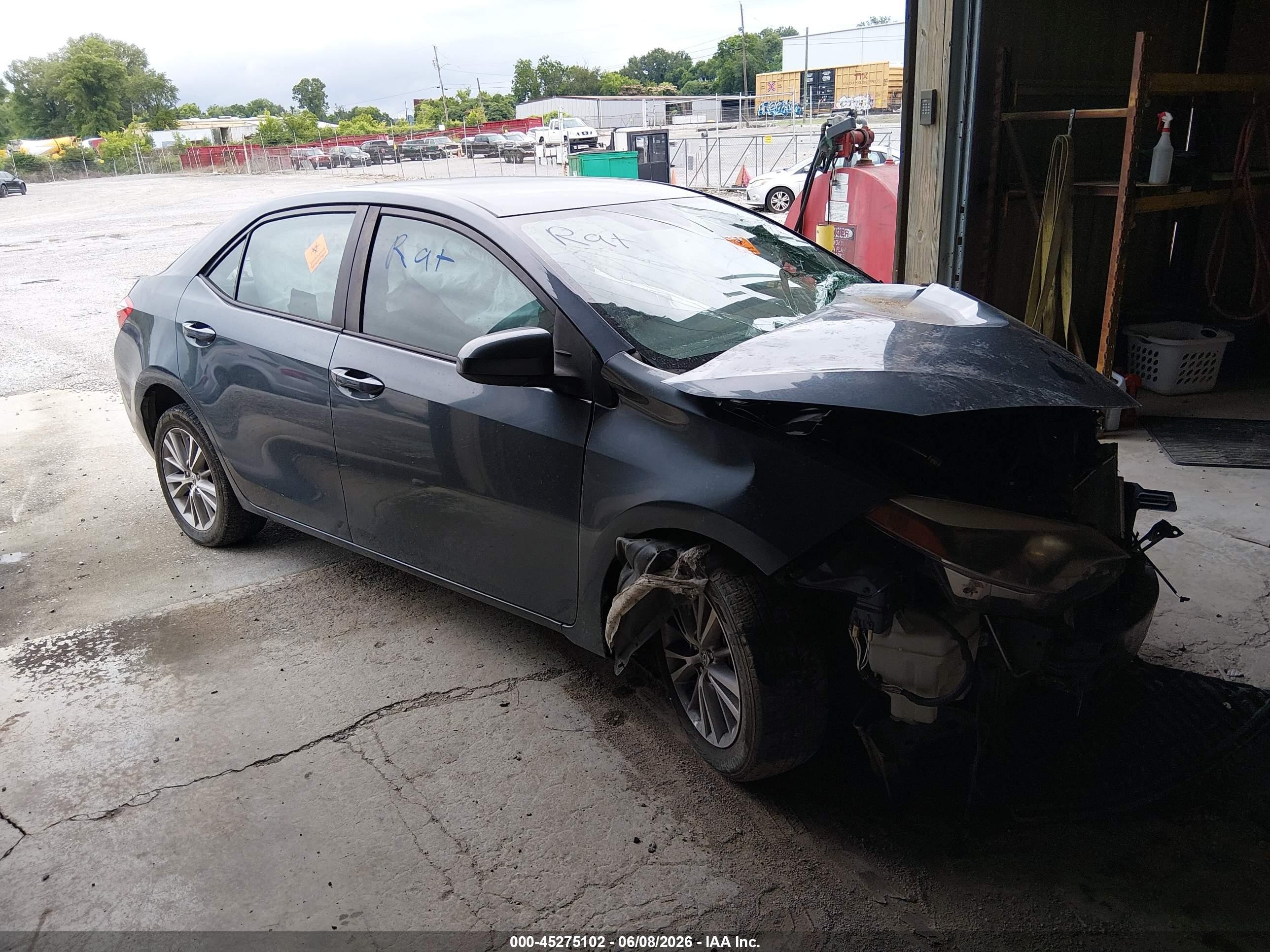 2015 Toyota Corolla Le Plus Gray vin: 5YFBURHE2FP207893