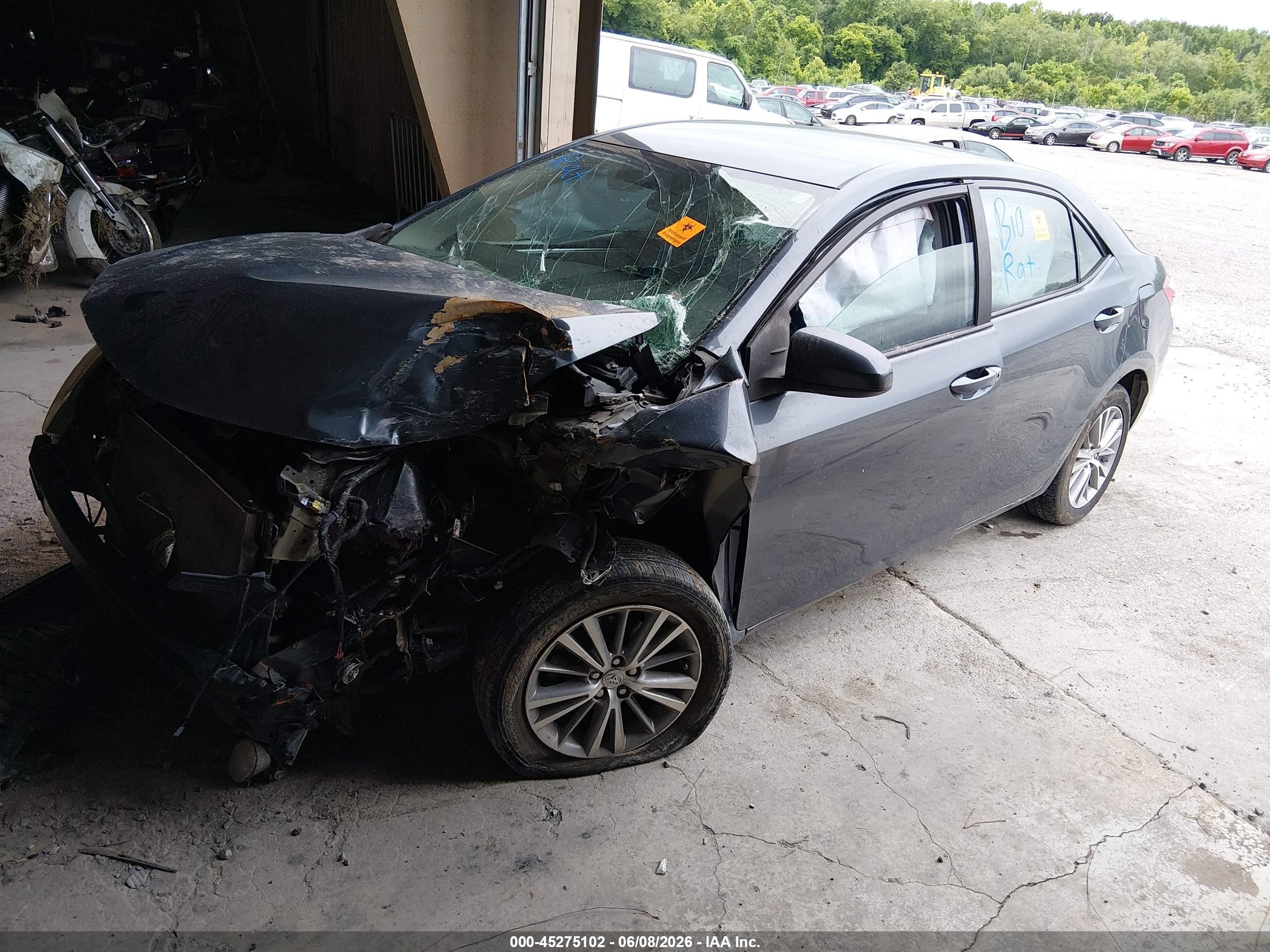 2015 Toyota Corolla Le Plus Gray vin: 5YFBURHE2FP207893