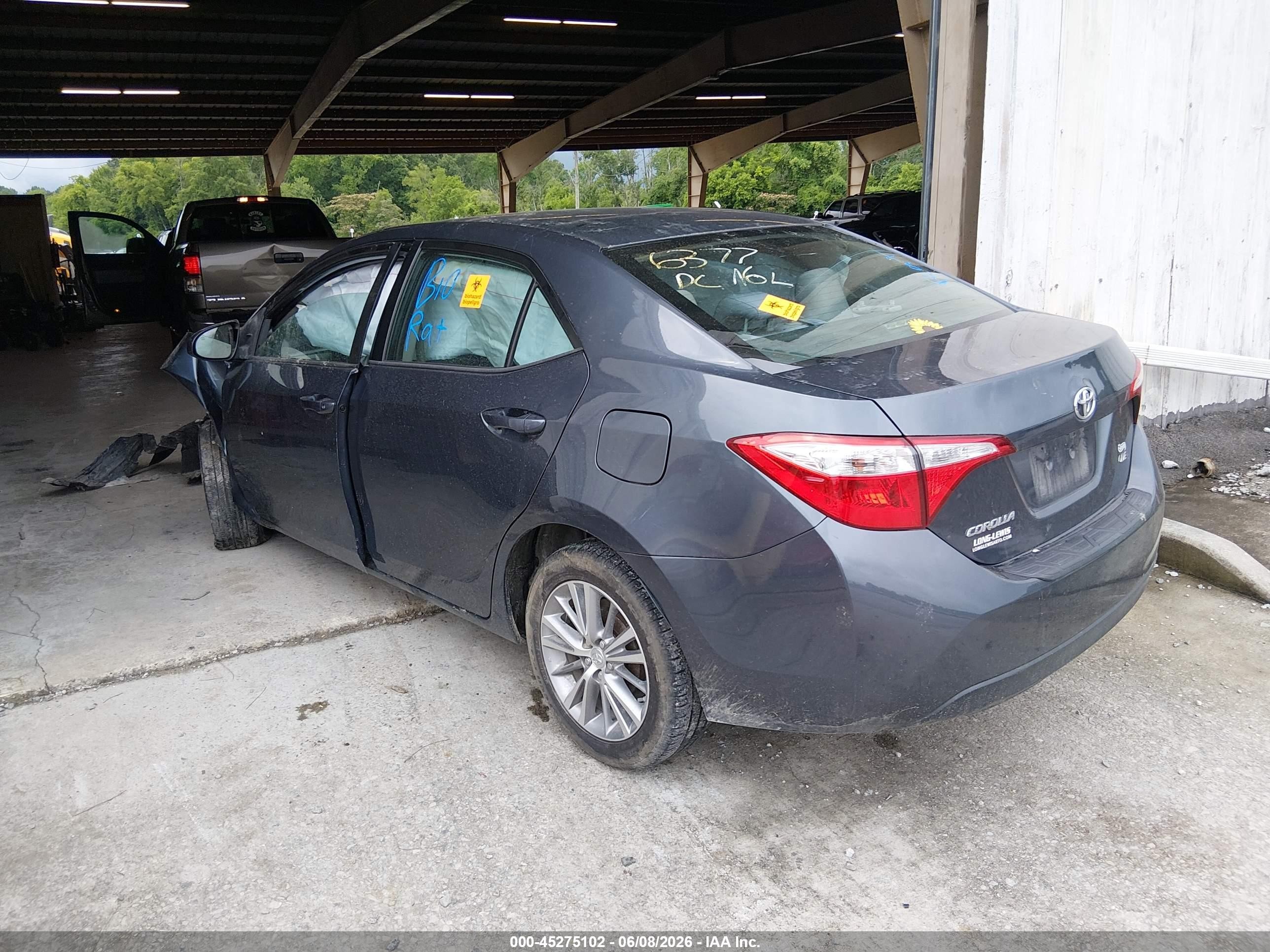 2015 Toyota Corolla Le Plus Gray vin: 5YFBURHE2FP207893